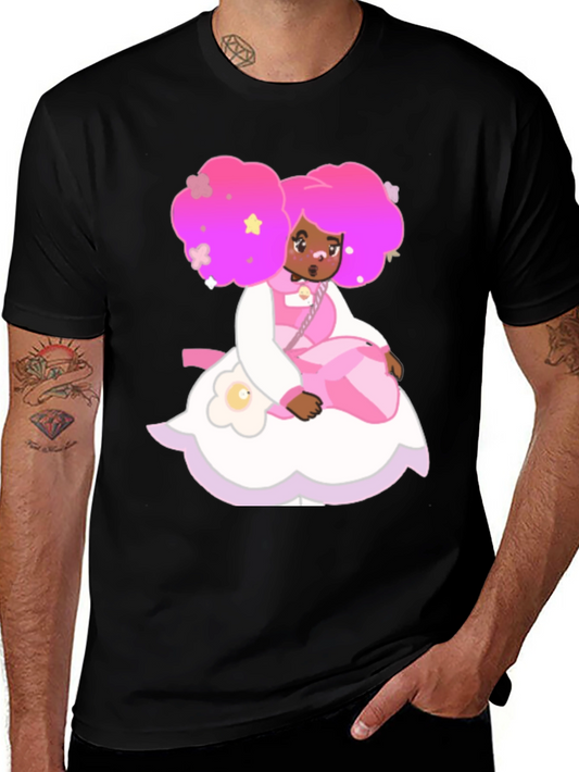 Cartoon Character Print T-Shirt