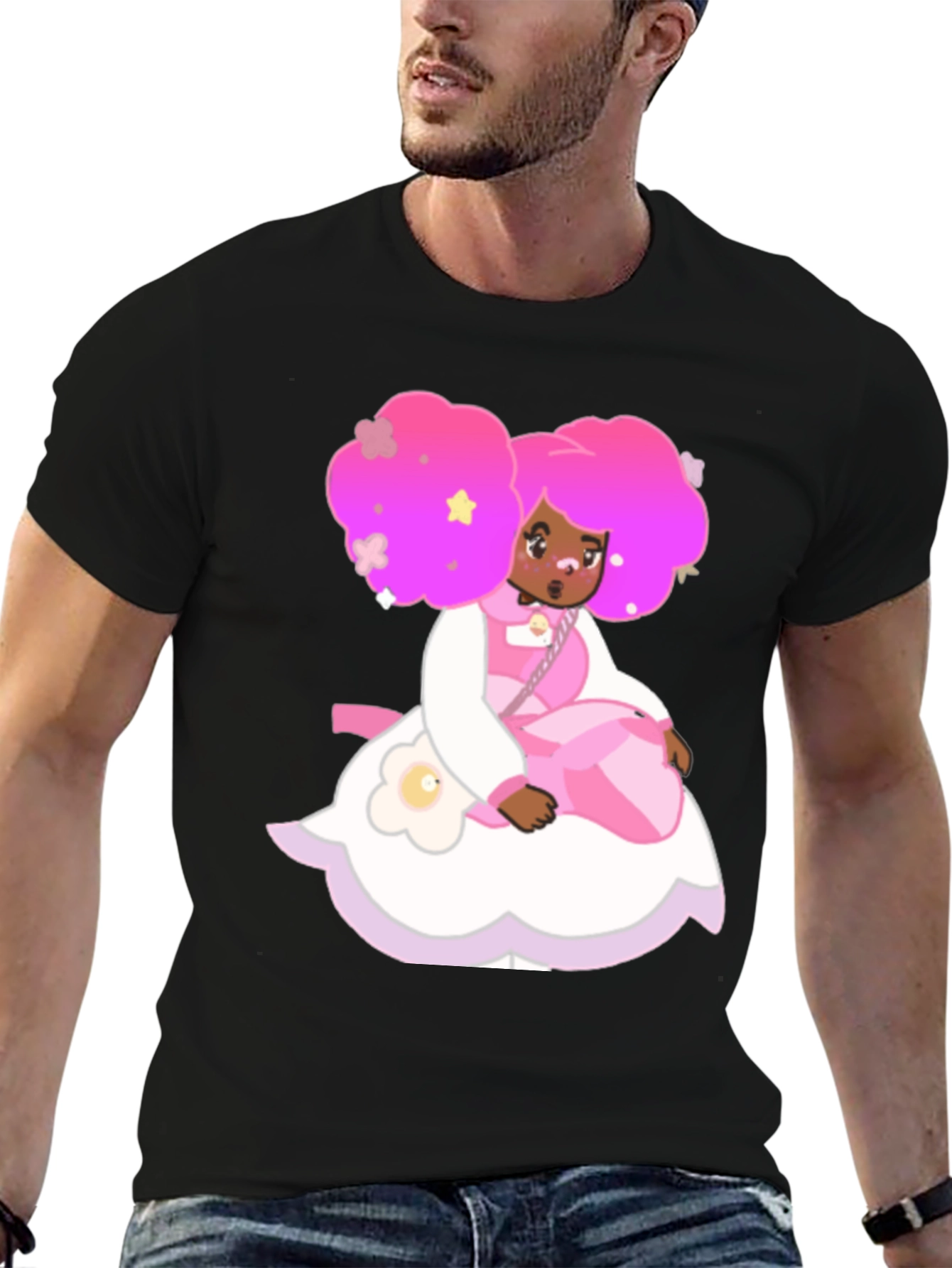 Cartoon Character Print T-Shirt