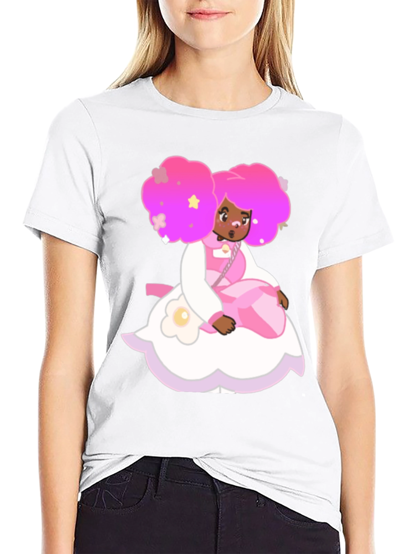 Cartoon Character Print T-Shirt
