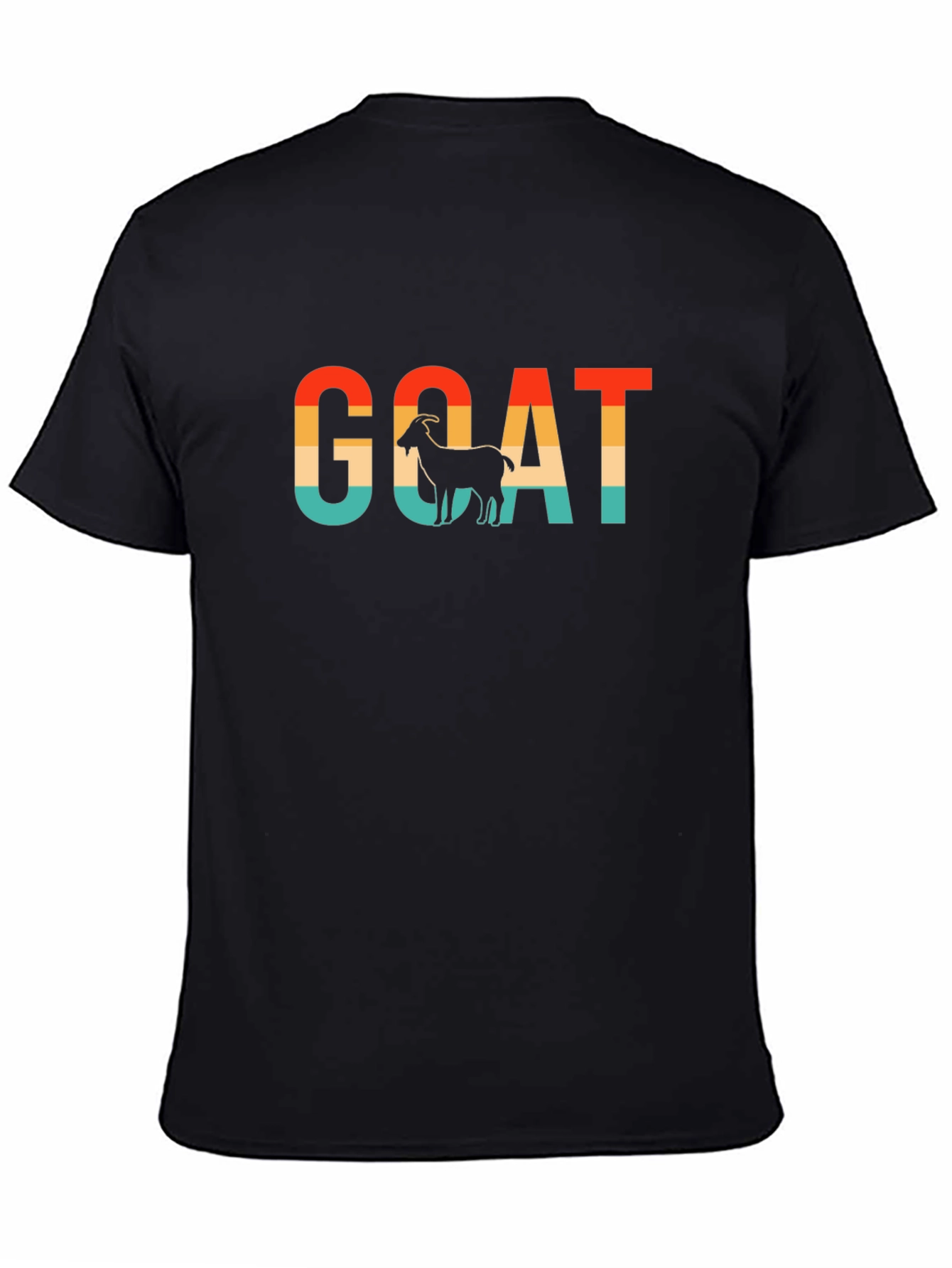 Retro GOAT Graphic T-Shirt - Black