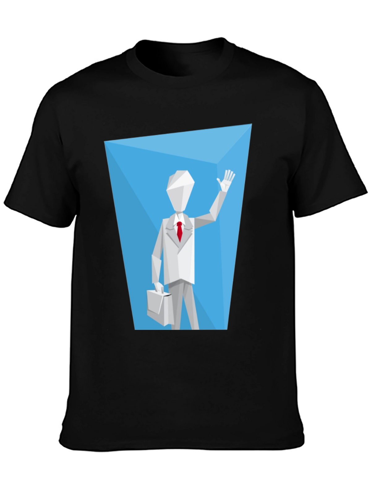 Geometric Man Graphic Tee - Modern Style