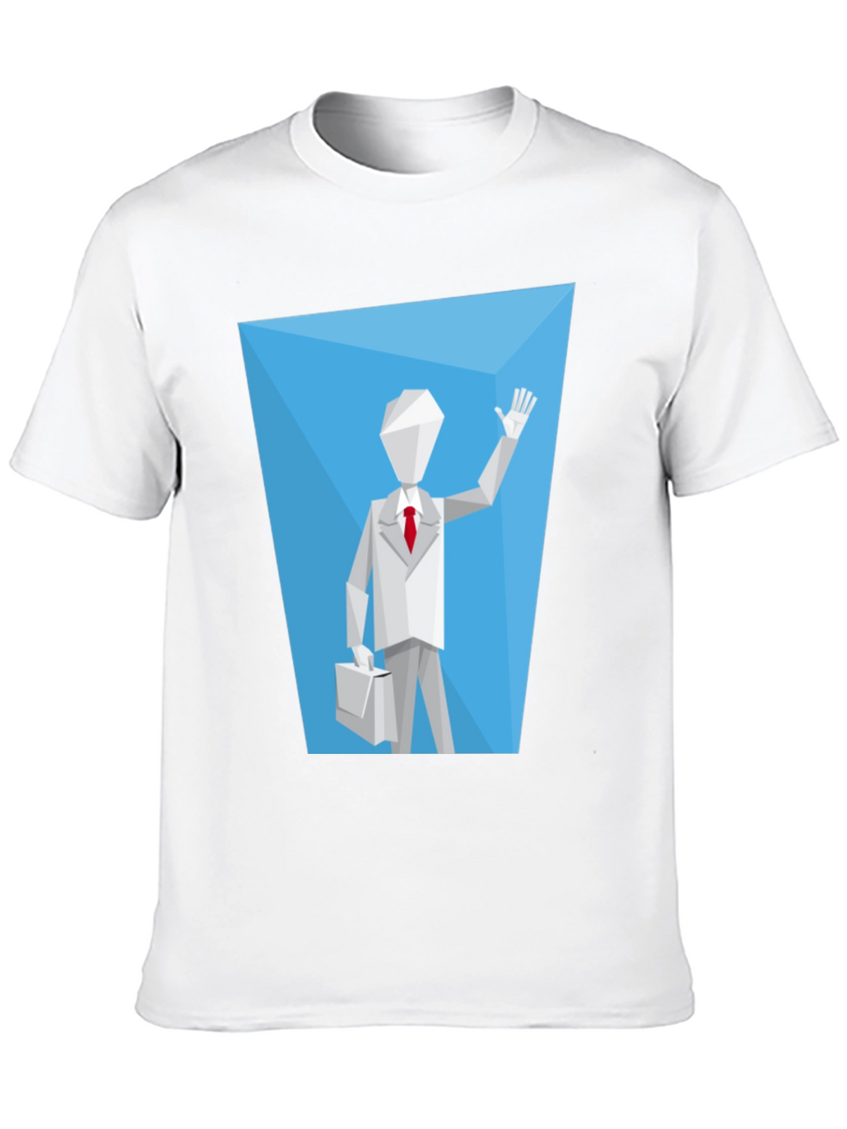 Geometric Man Graphic Tee - Modern Style
