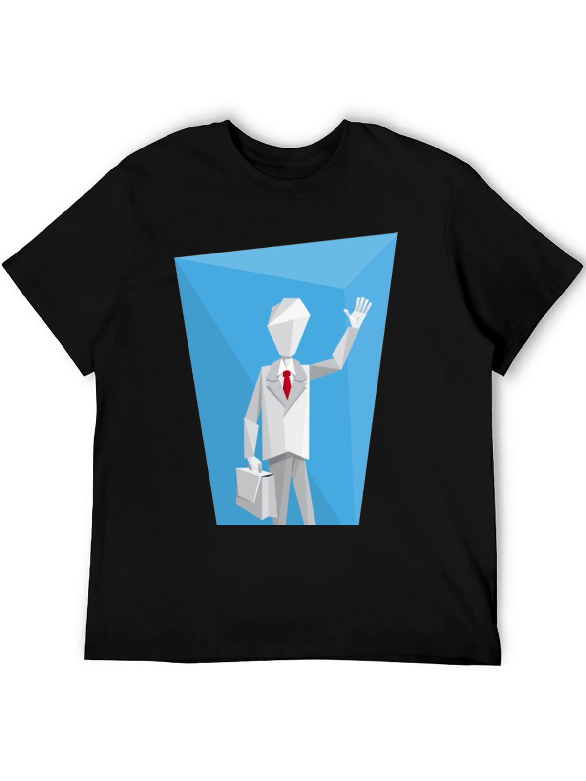 Geometric Man Graphic Tee - Modern Style