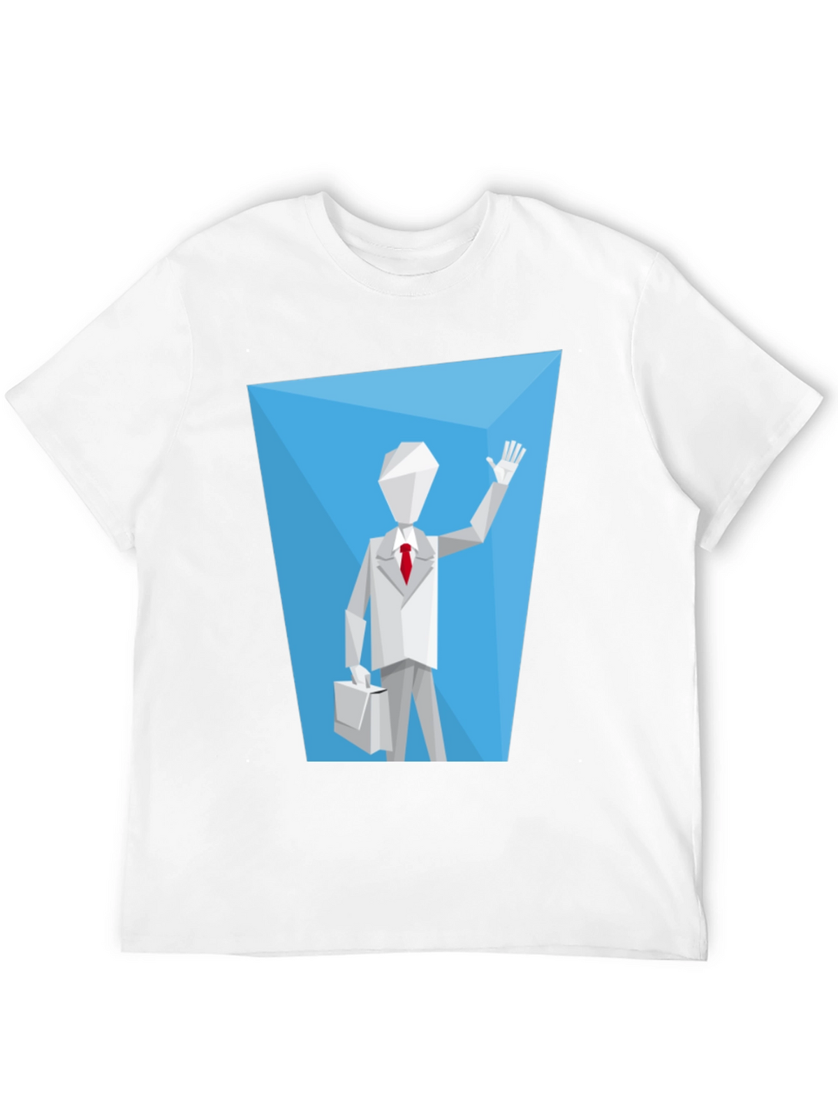 Geometric Man Graphic Tee - Modern Style