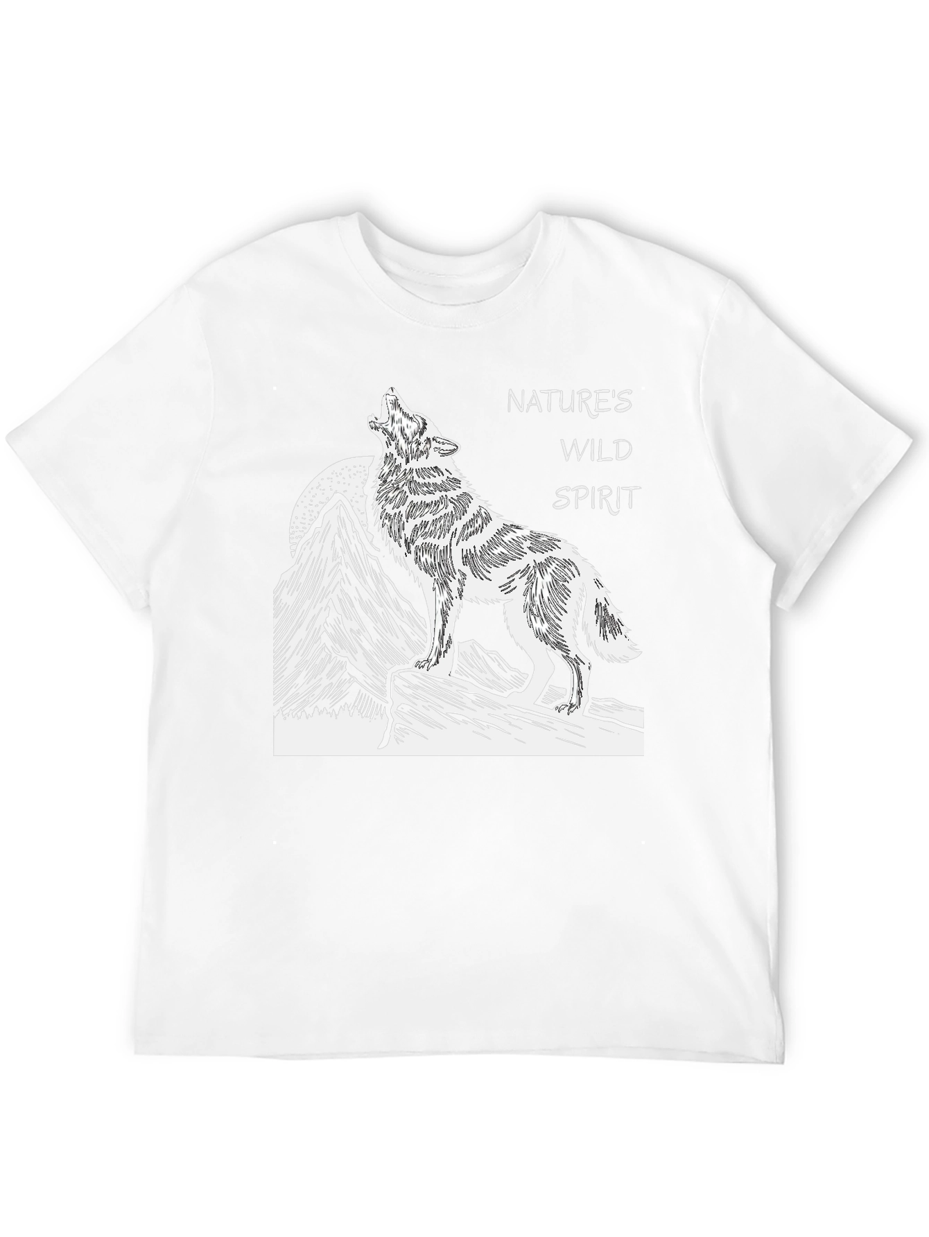 Natures Wild Spirit Black Graphic Tee