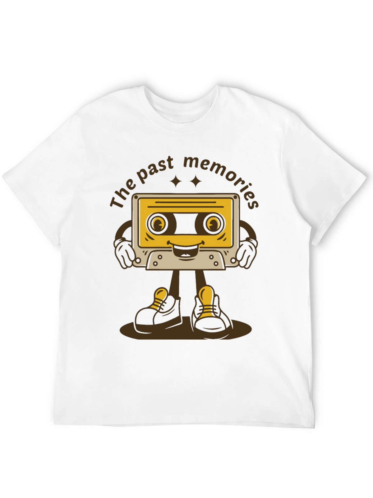Retro Cartoon Cassette Tape T-Shirt - Past Memories