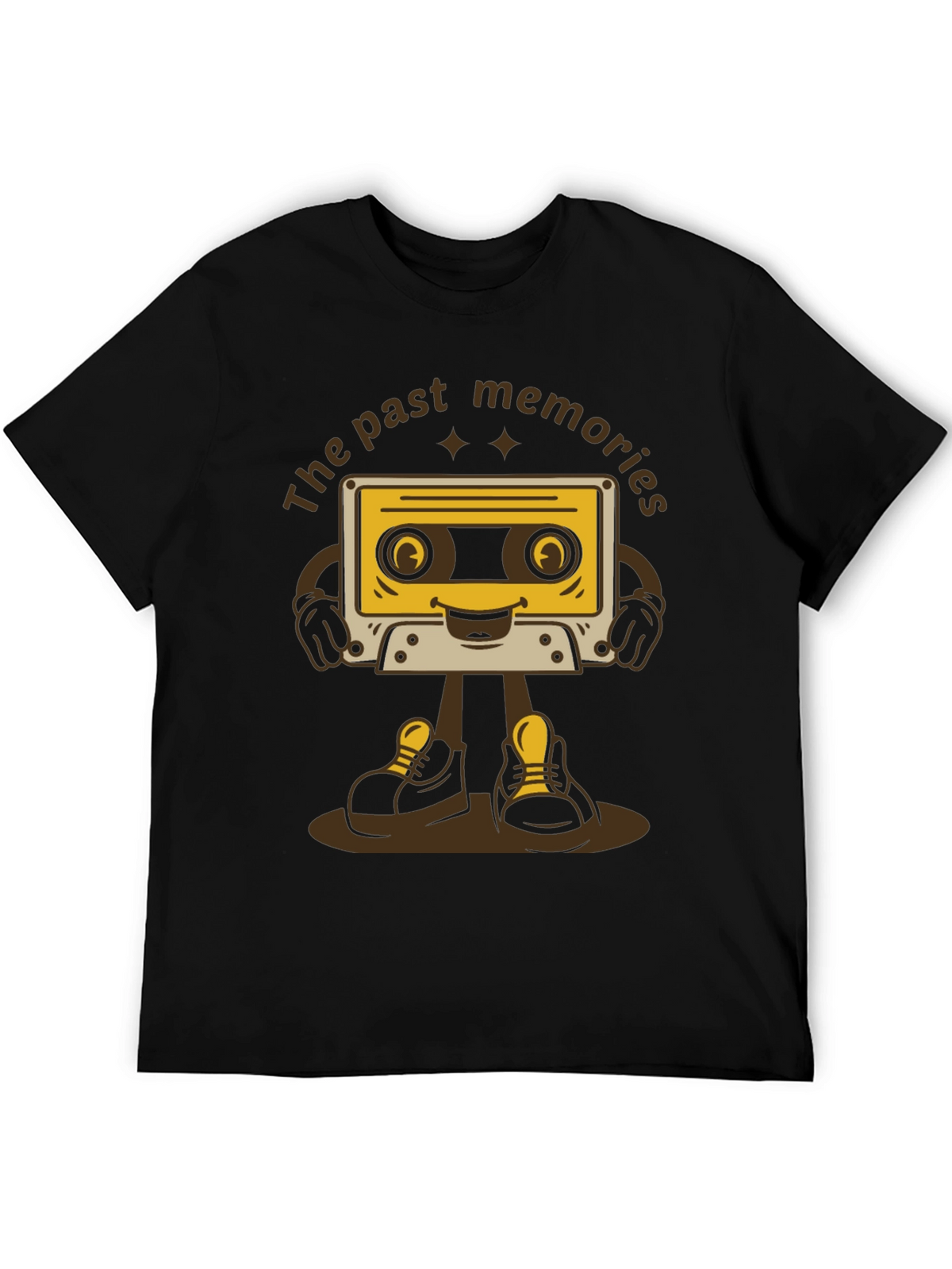 Retro Cartoon Cassette Tape T-Shirt - Past Memories