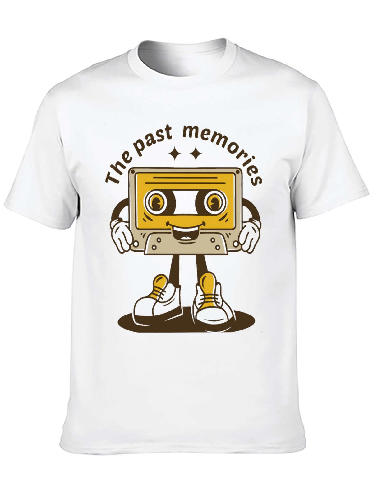 Retro Cartoon Cassette Tape T-Shirt - Past Memories