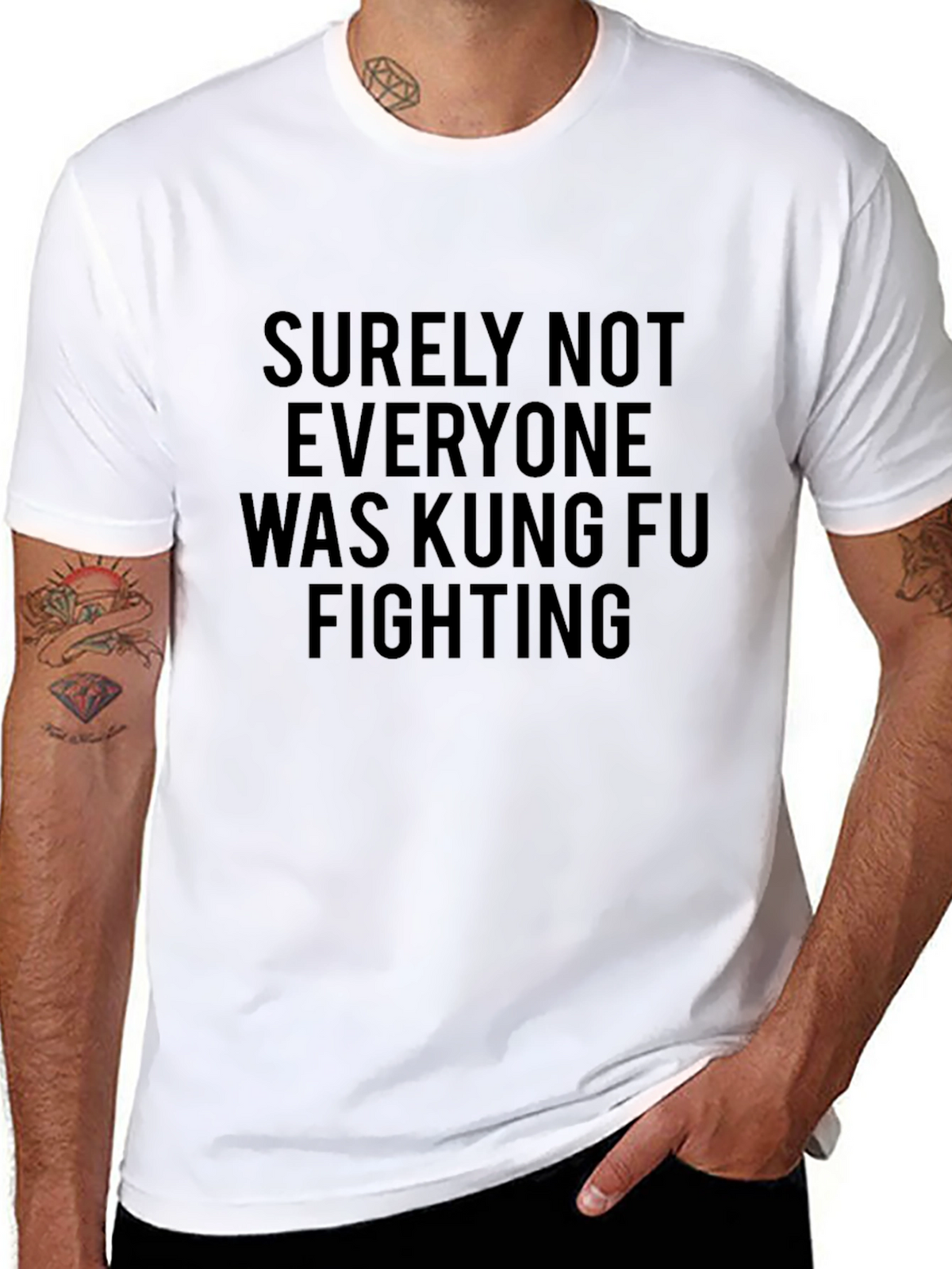 Kung Fu Fighting Funny Graphic Tee