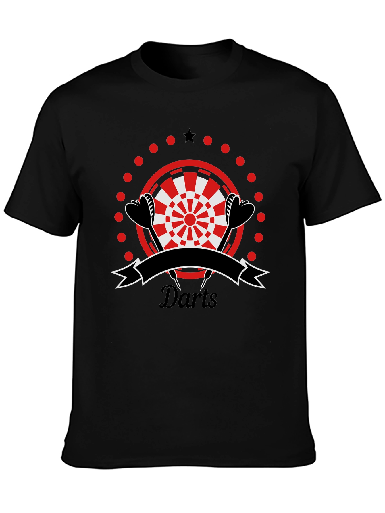 Darts Graphic T-Shirt | Sporty Casual Tee