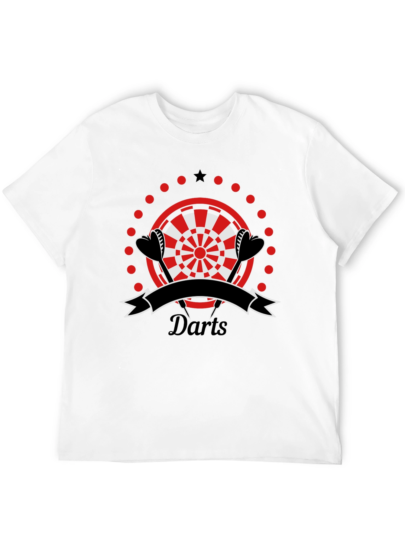 Darts Graphic T-Shirt | Sporty Casual Tee
