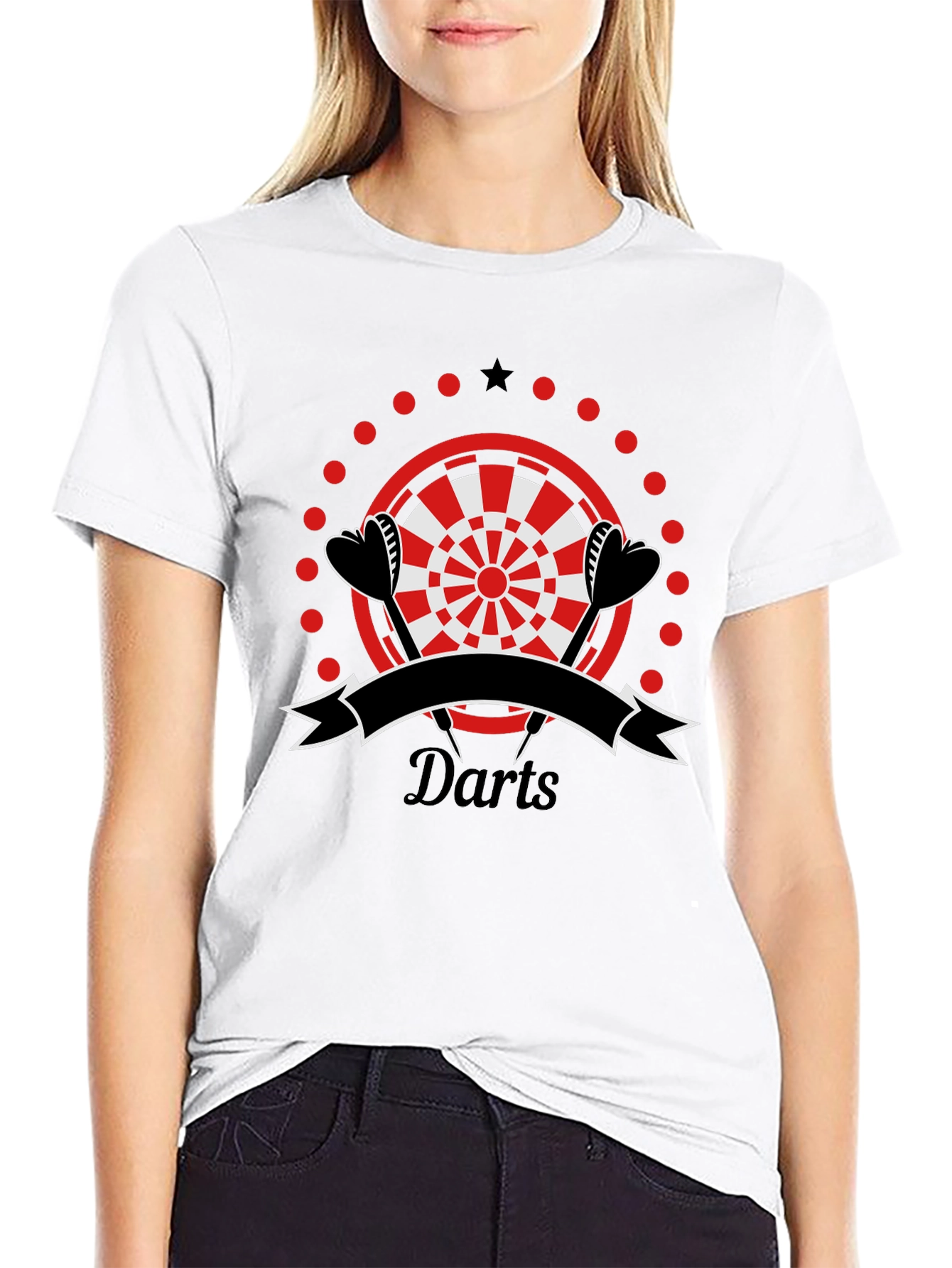 Darts Graphic T-Shirt | Sporty Casual Tee