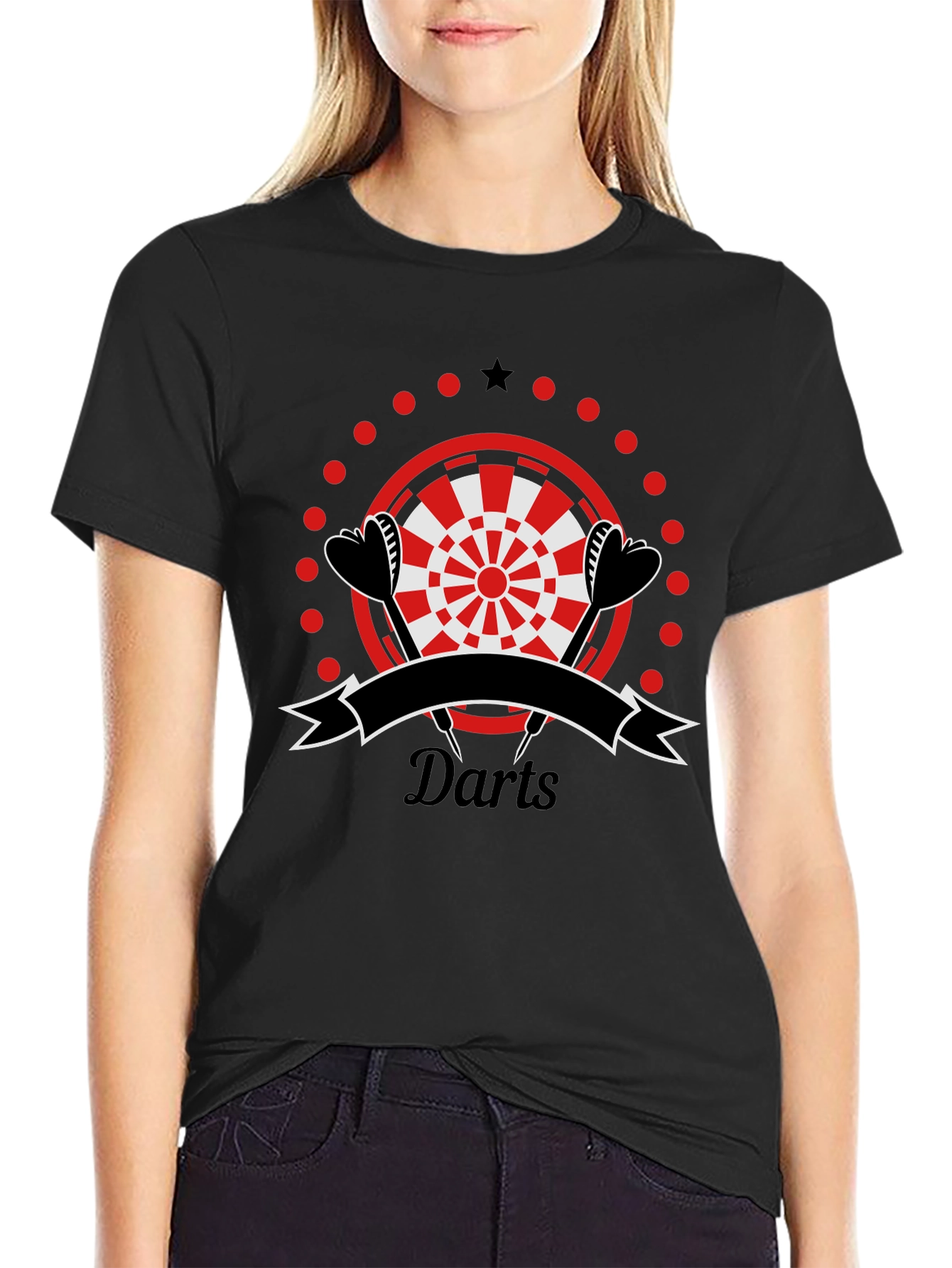 Darts Graphic T-Shirt | Sporty Casual Tee