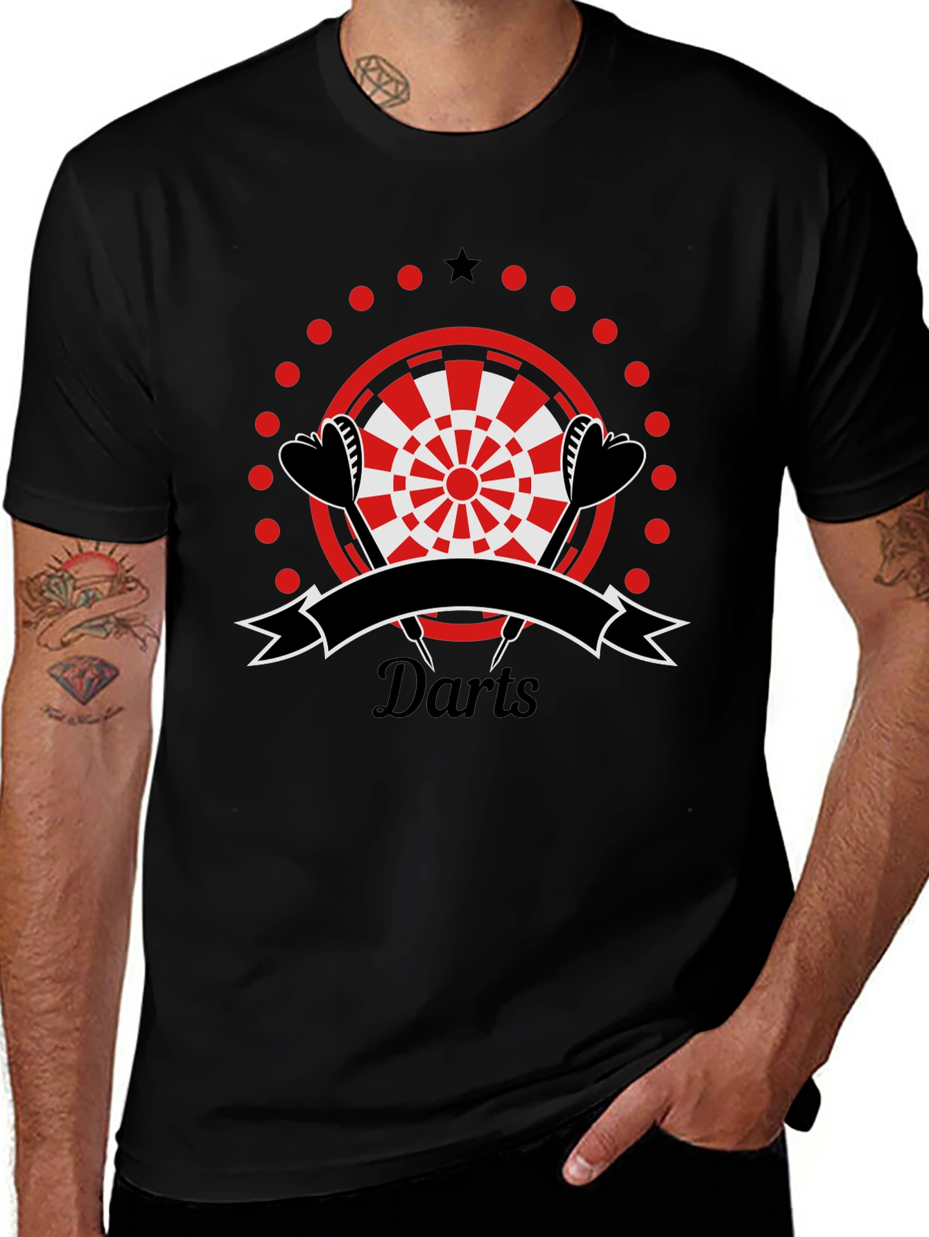 Darts Graphic T-Shirt | Sporty Casual Tee