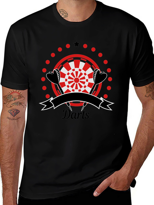 Darts Graphic T-Shirt | Sporty Casual Tee