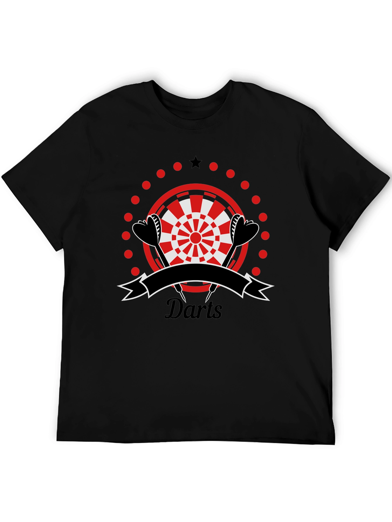 Darts Graphic T-Shirt | Sporty Casual Tee