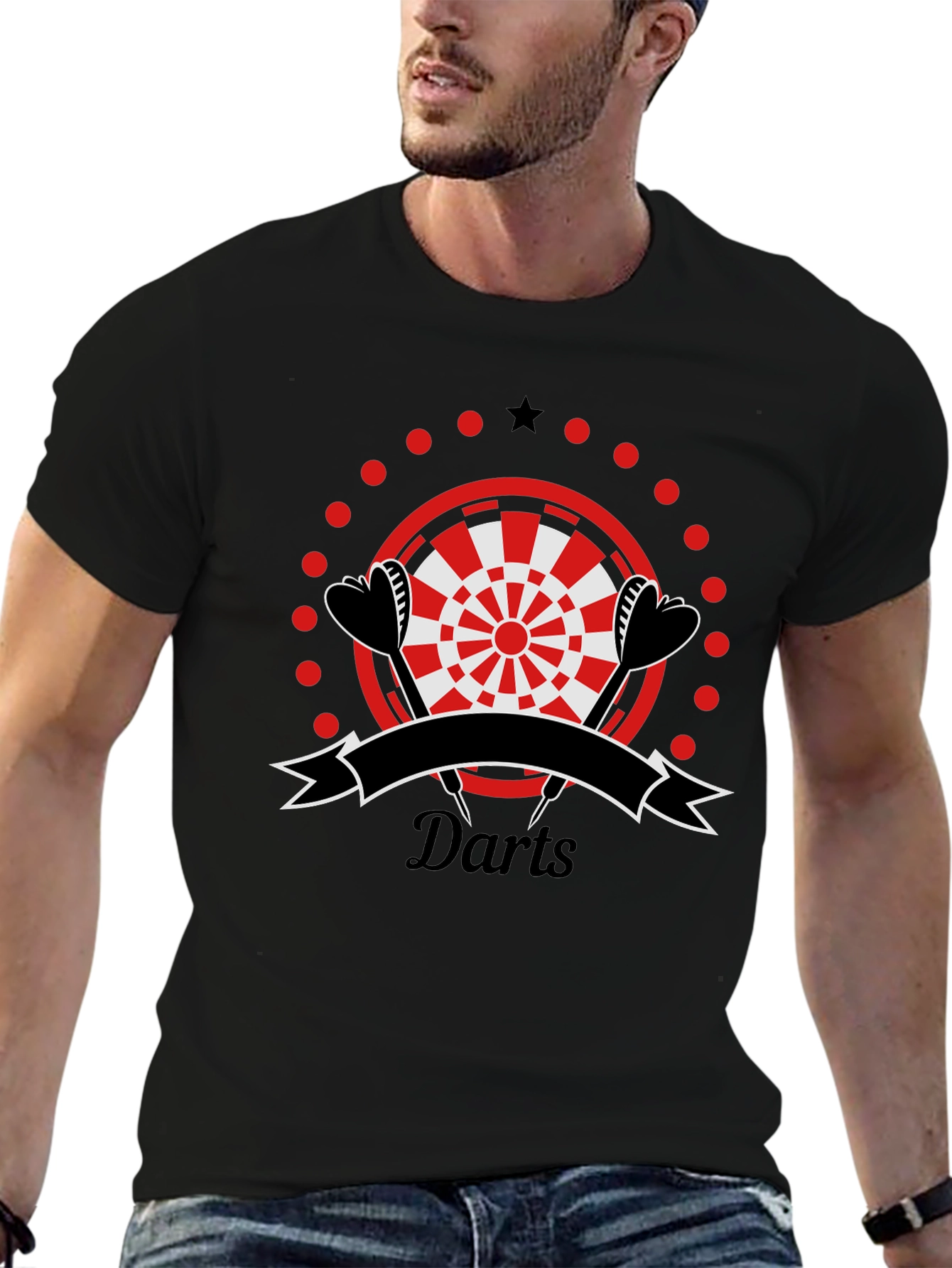 Darts Graphic T-Shirt | Sporty Casual Tee