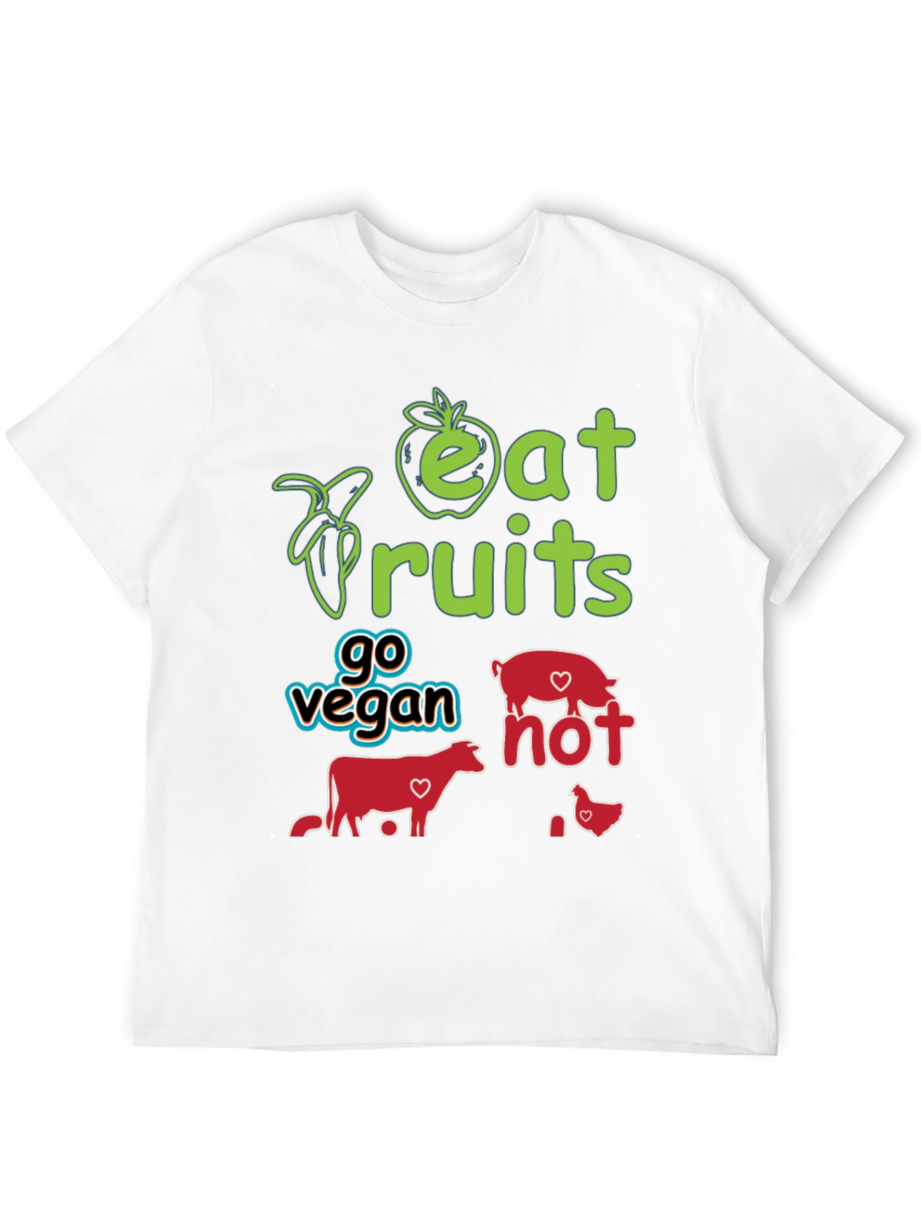 Eat Fruits Go Vegan T-Shirt
