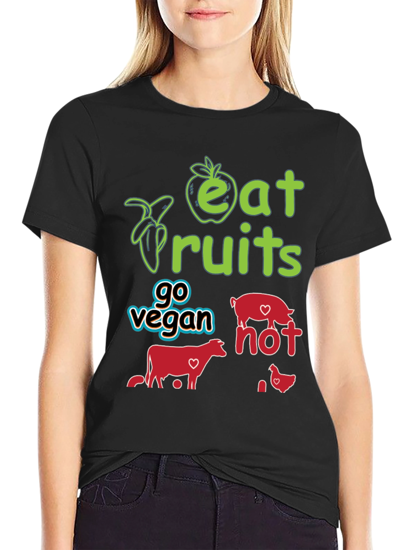 Eat Fruits Go Vegan T-Shirt