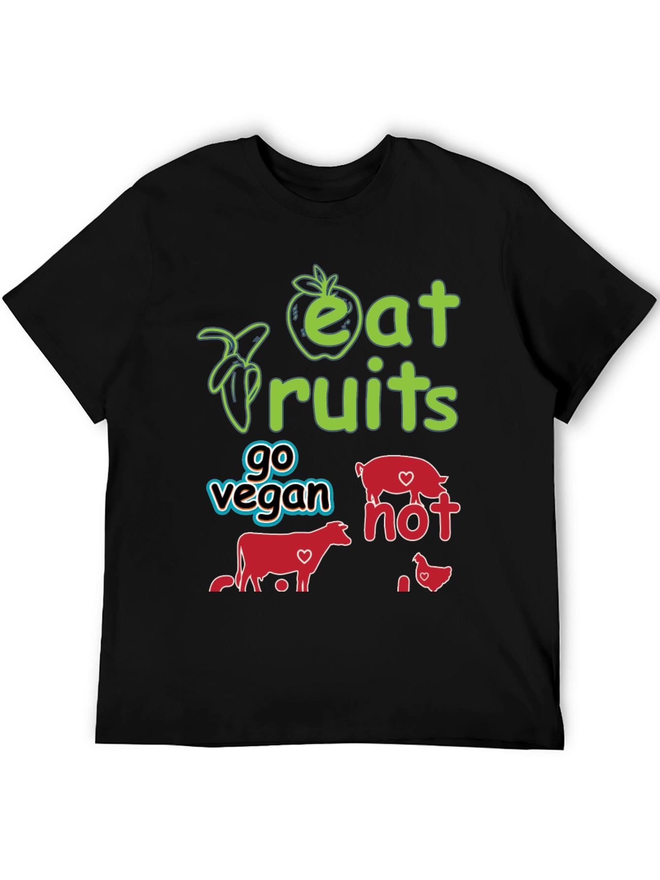 Eat Fruits Go Vegan T-Shirt