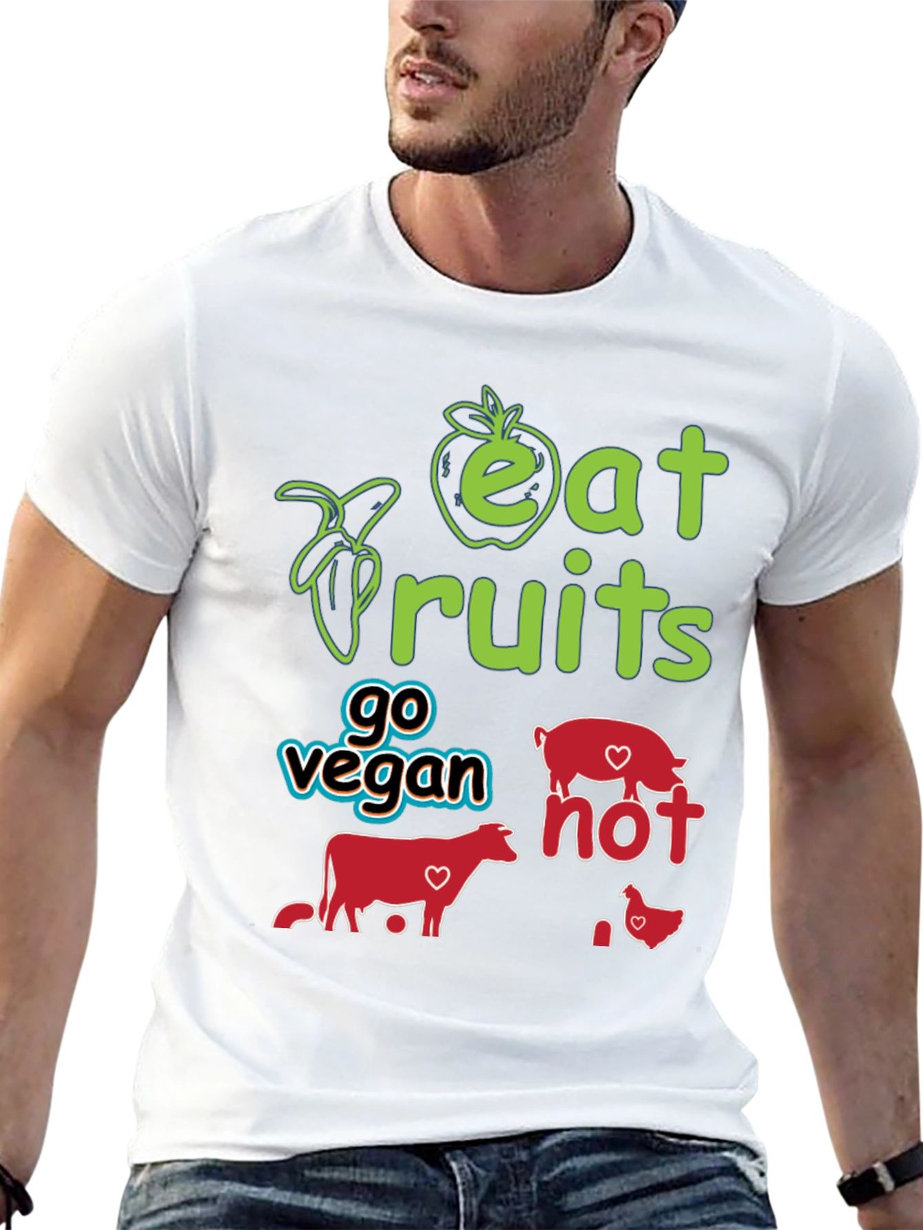Eat Fruits Go Vegan T-Shirt