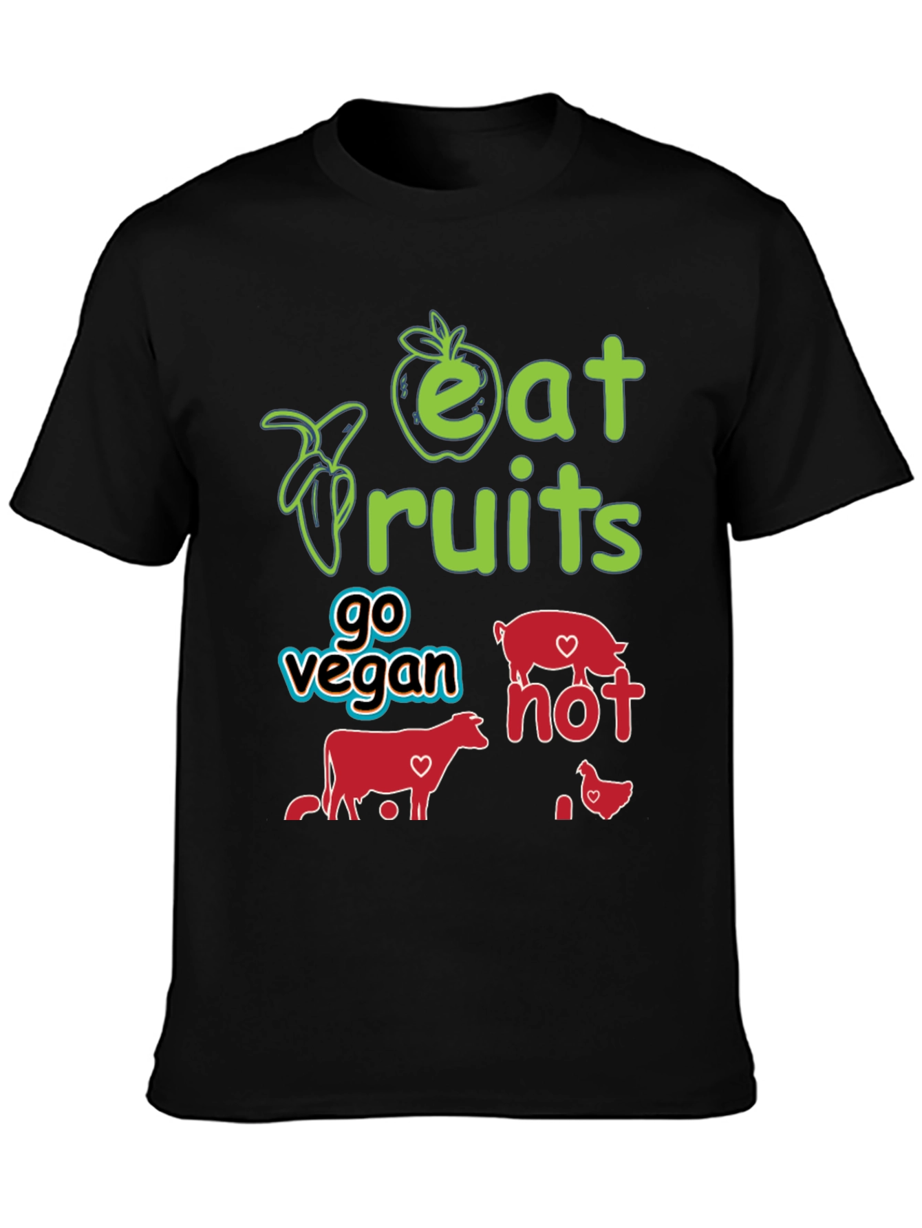 Eat Fruits Go Vegan T-Shirt