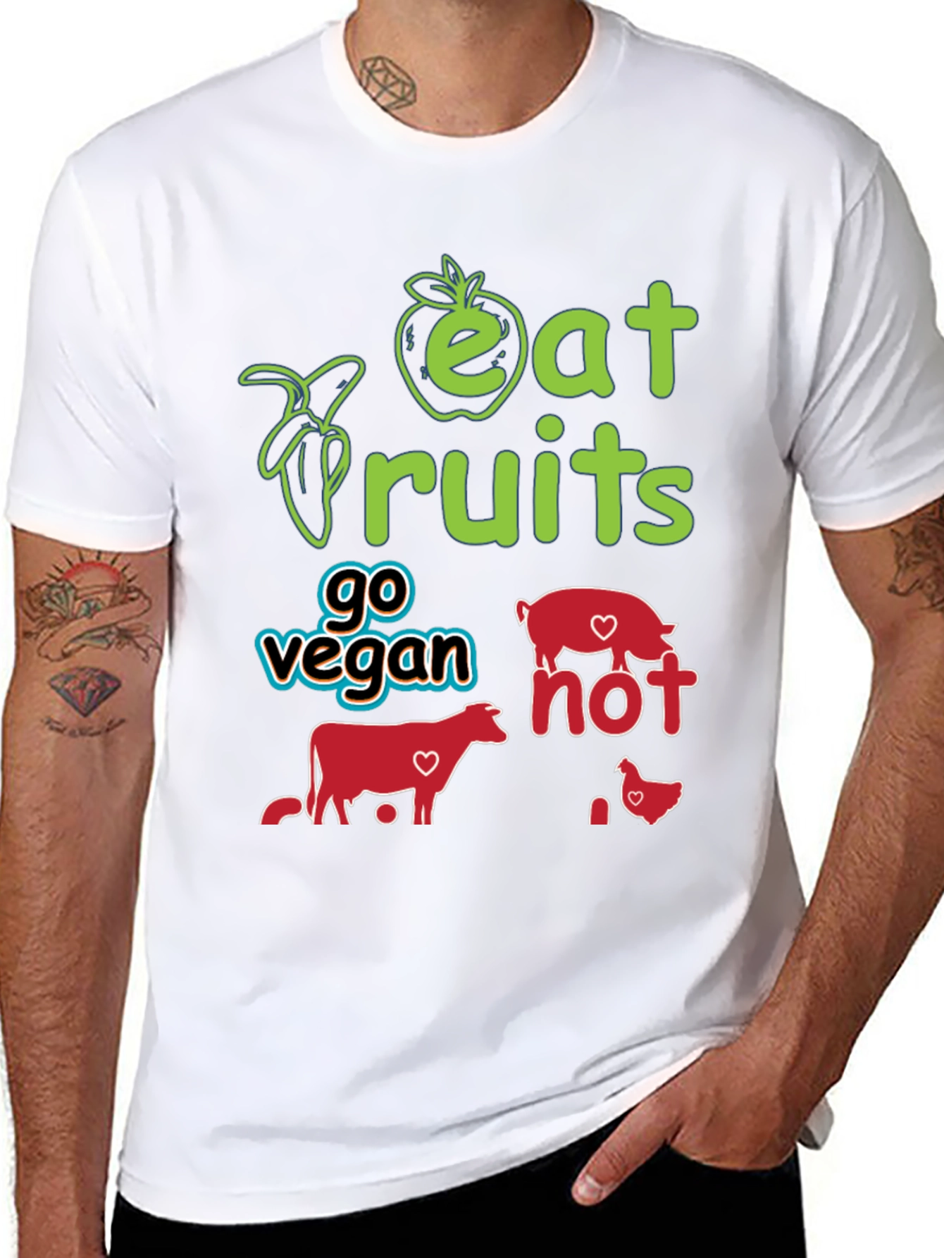 Eat Fruits Go Vegan T-Shirt