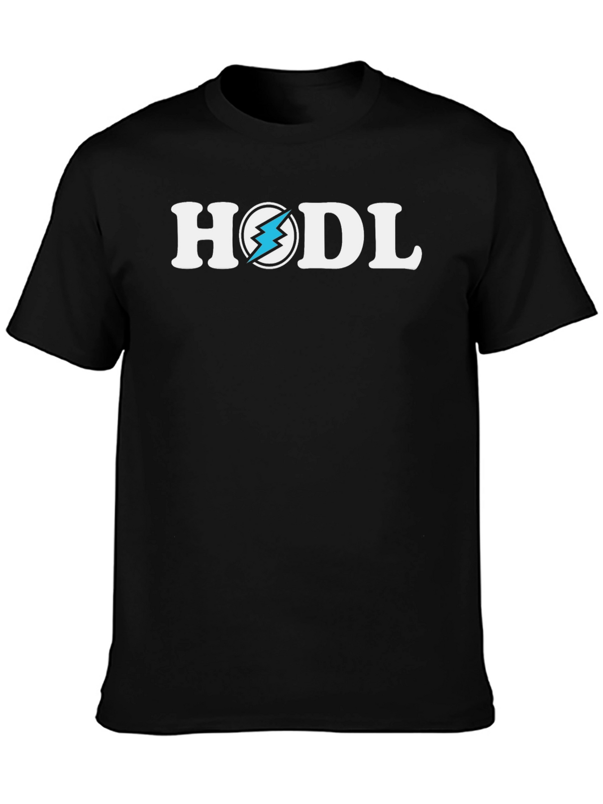 HODL Crypto T-Shirt - Lightning Bolt Design