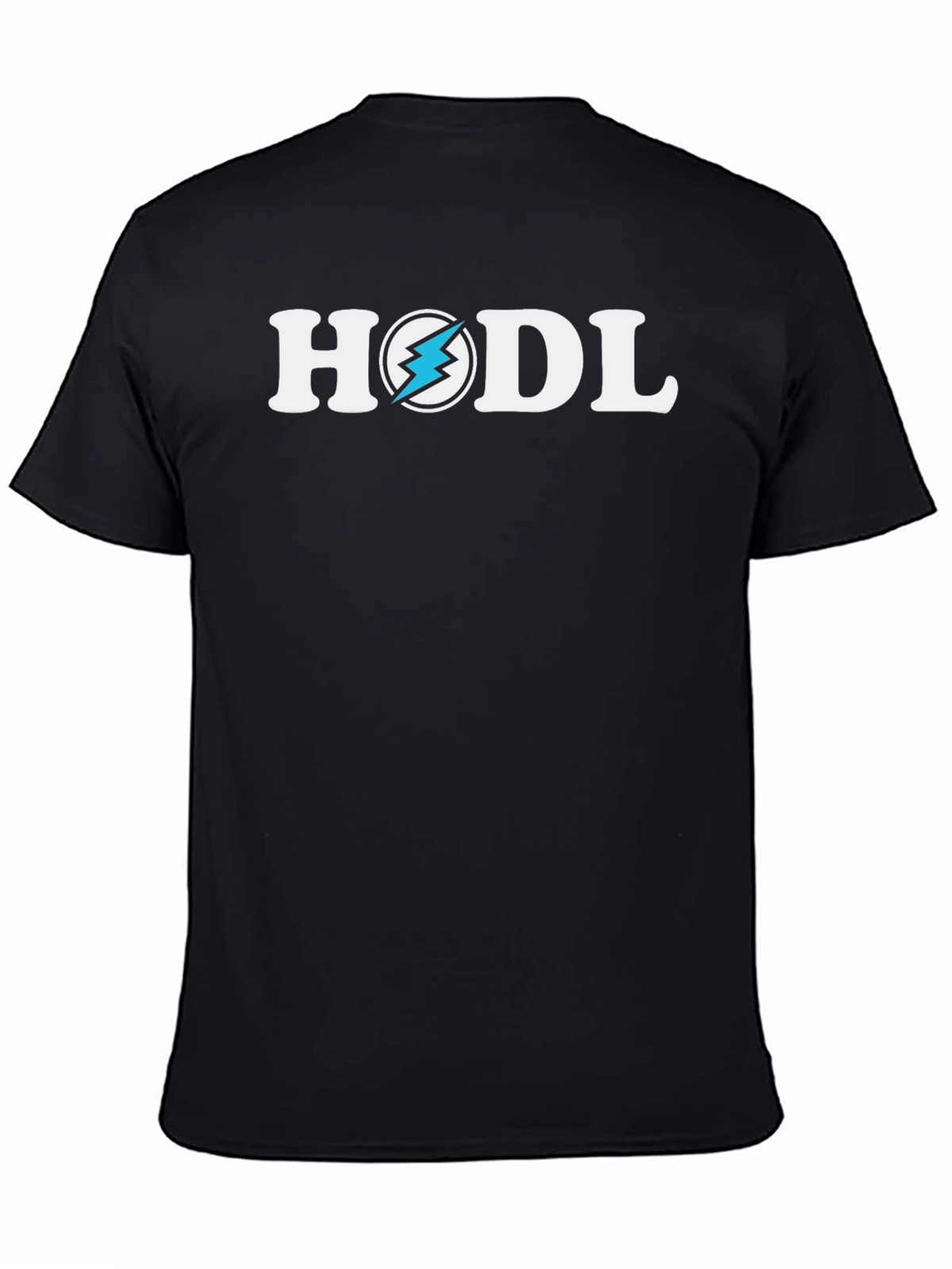 HODL Crypto T-Shirt - Lightning Bolt Design