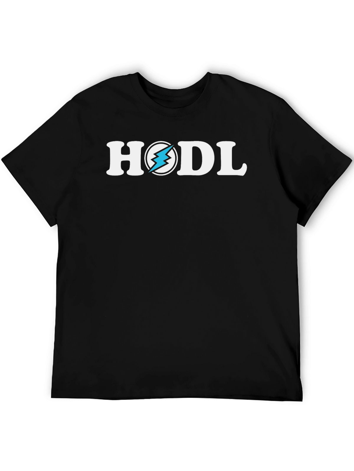 HODL Crypto T-Shirt - Lightning Bolt Design