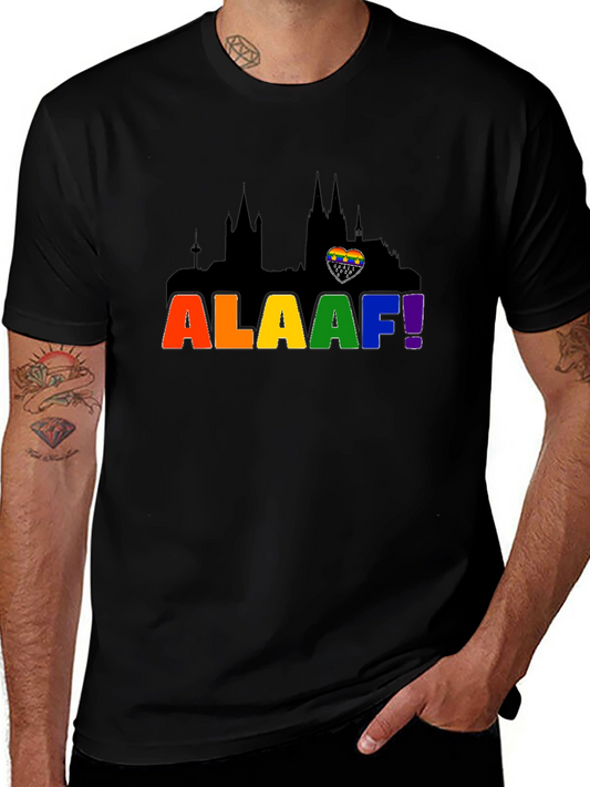 Colorful ALAAF! Cologne Pride Black T-Shirt