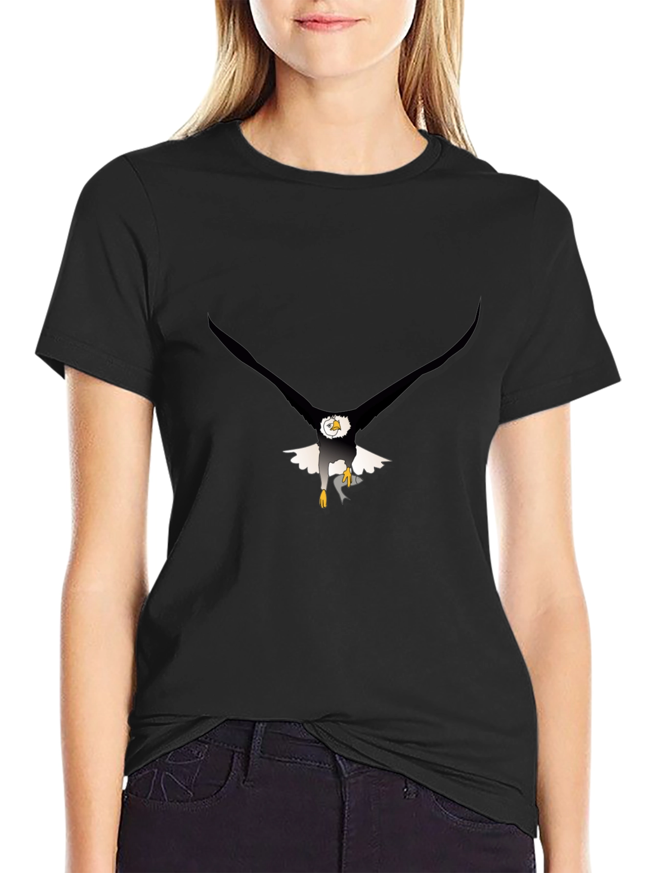 Eagle Graphic Black Tee