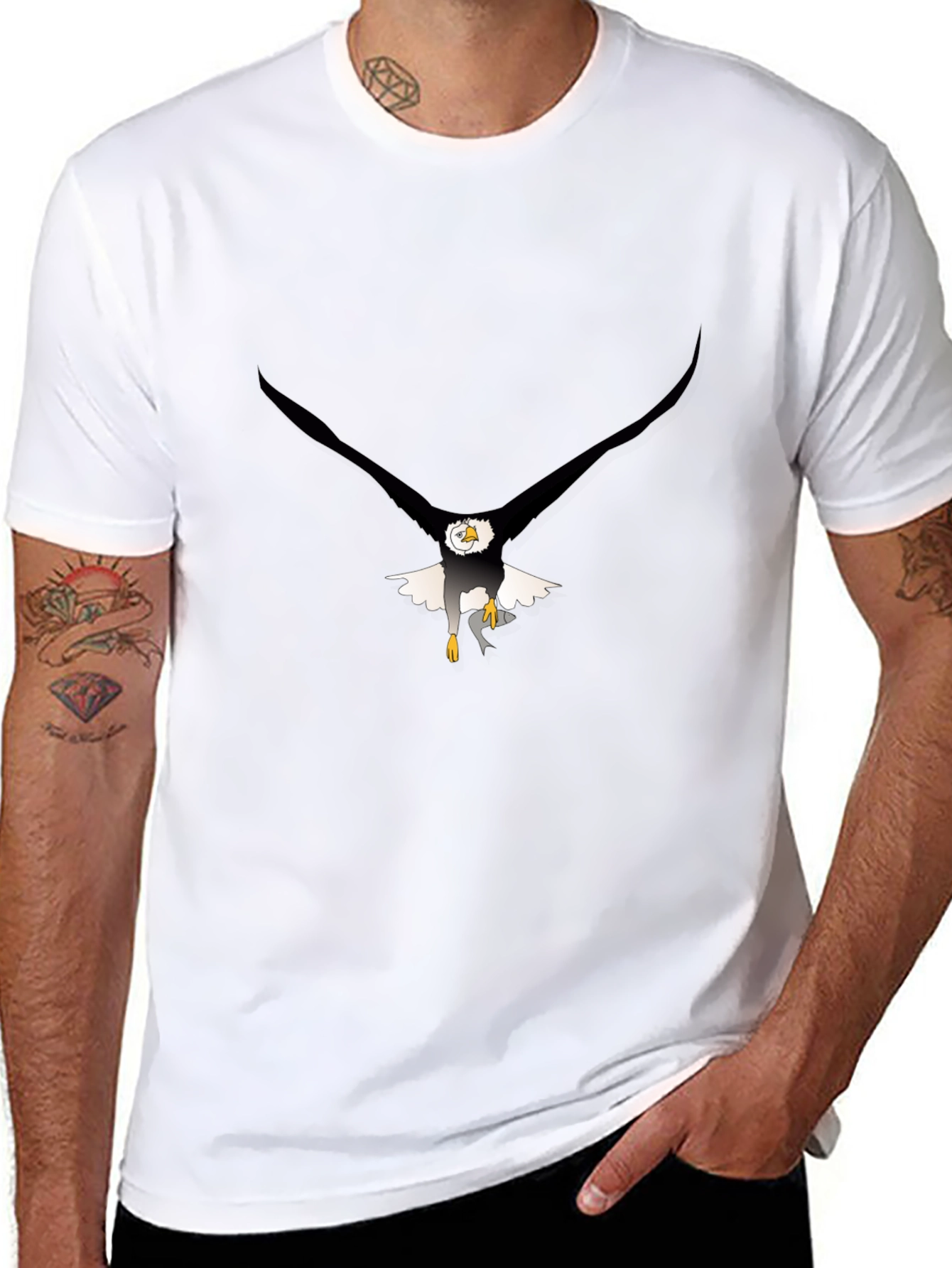 Eagle Graphic Black Tee