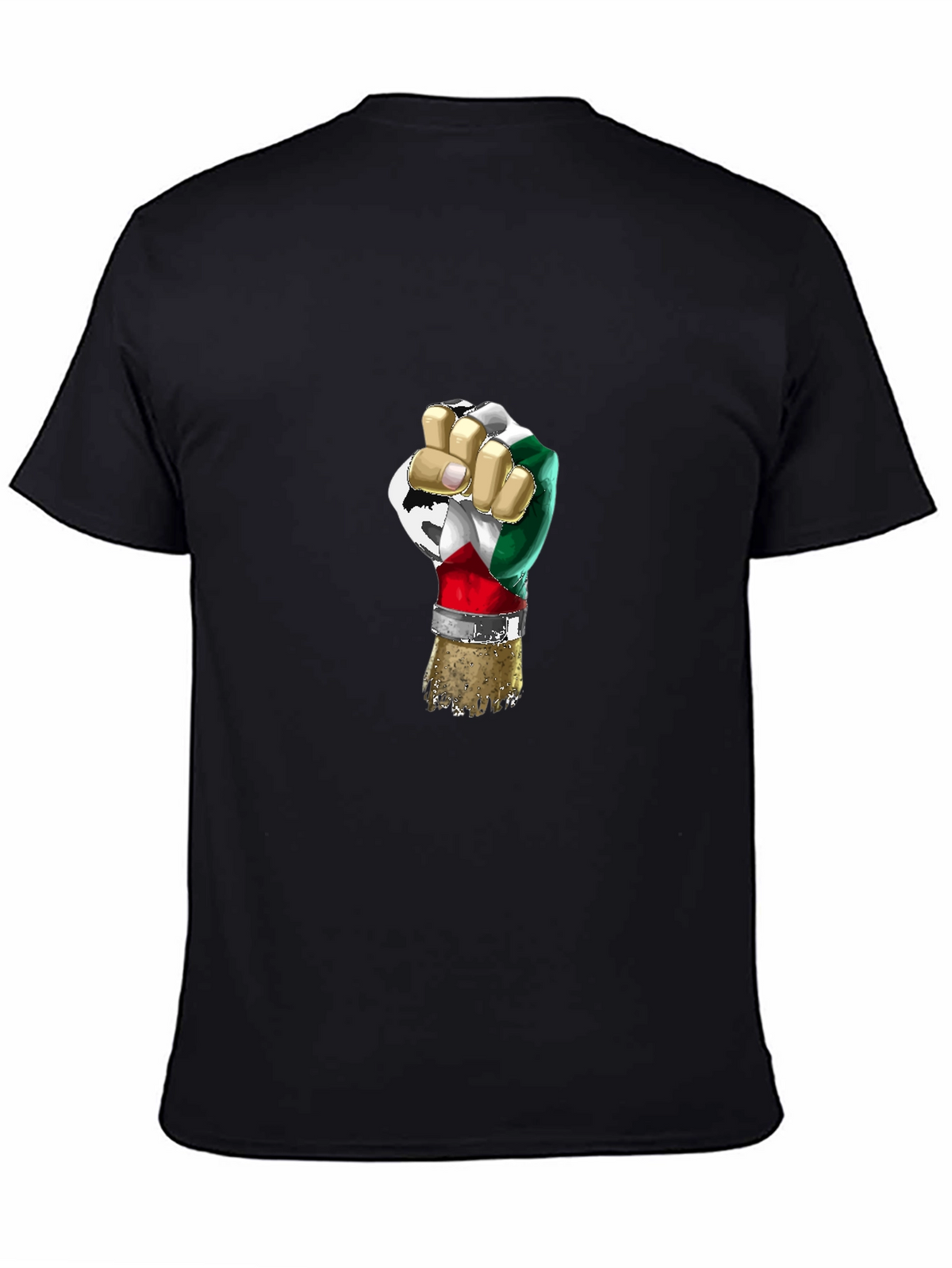 Power Fist Italy Flag Graphic T-Shirt