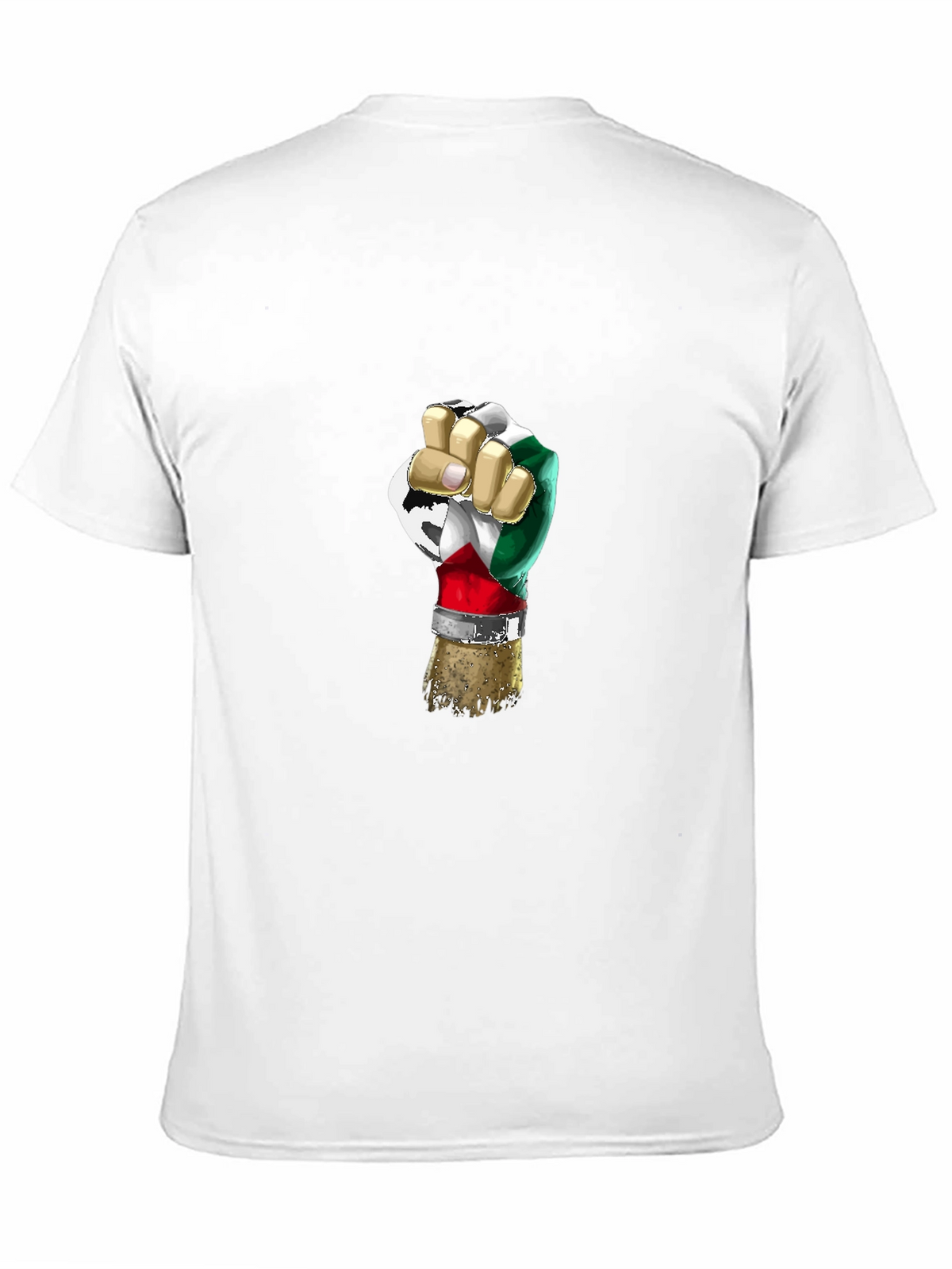 Power Fist Italy Flag Graphic T-Shirt