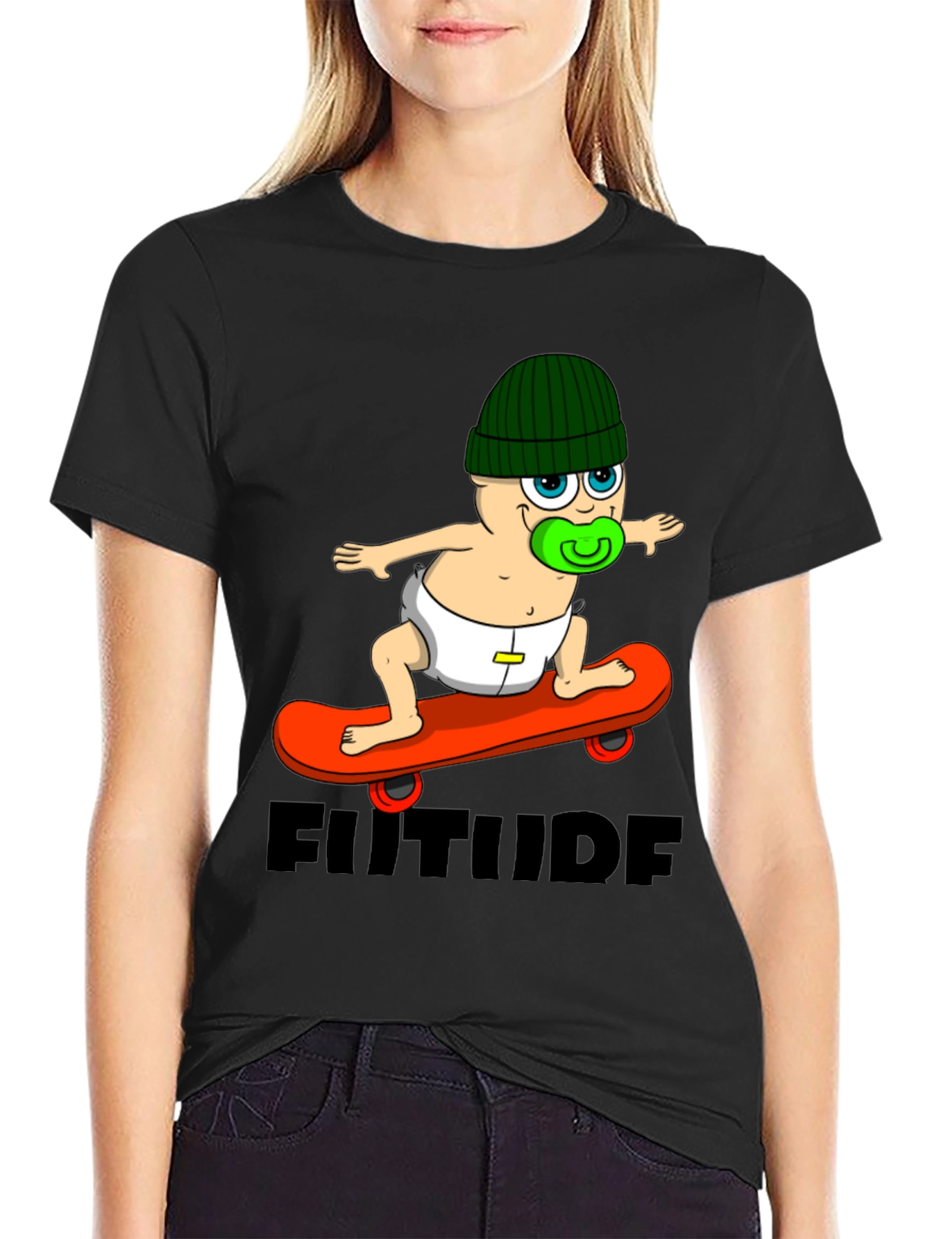 Skateboarding Baby T-Shirt - Future Attitude Tee