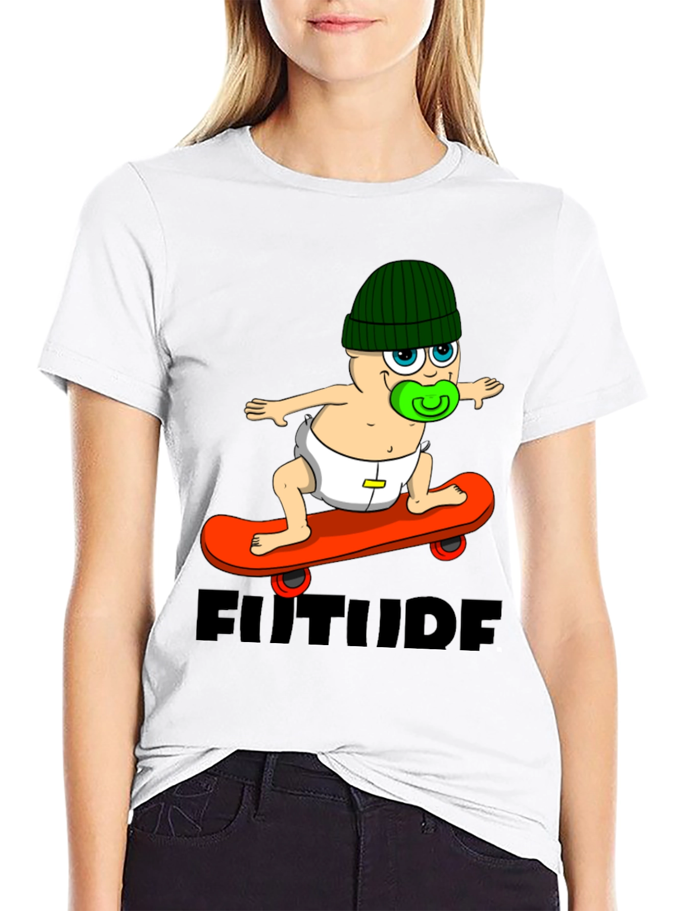 Skateboarding Baby T-Shirt - Future Attitude Tee