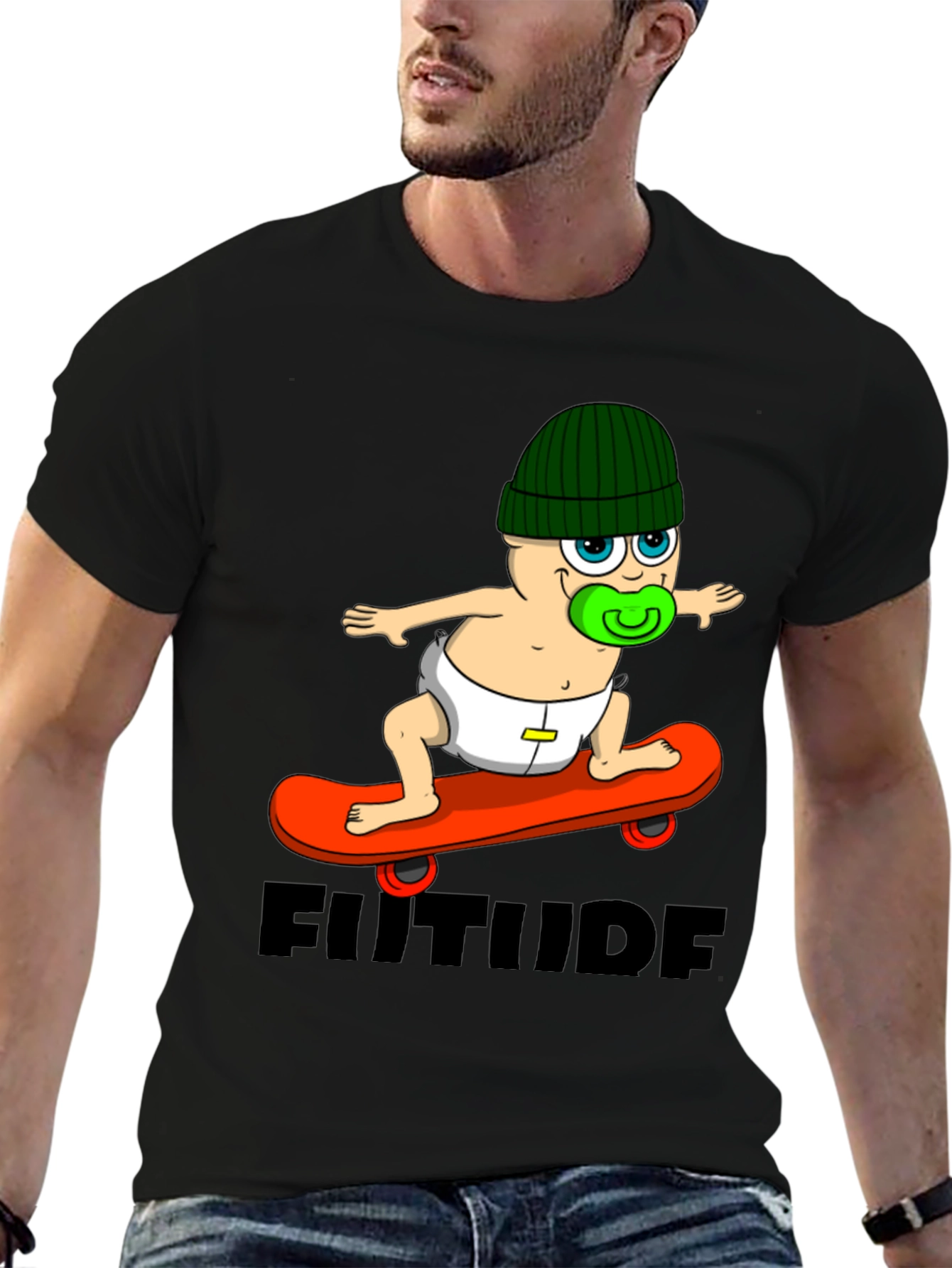 Skateboarding Baby T-Shirt - Future Attitude Tee