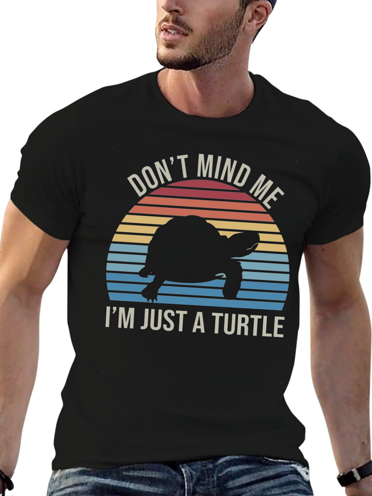 Retro Turtle Graphic T-Shirt