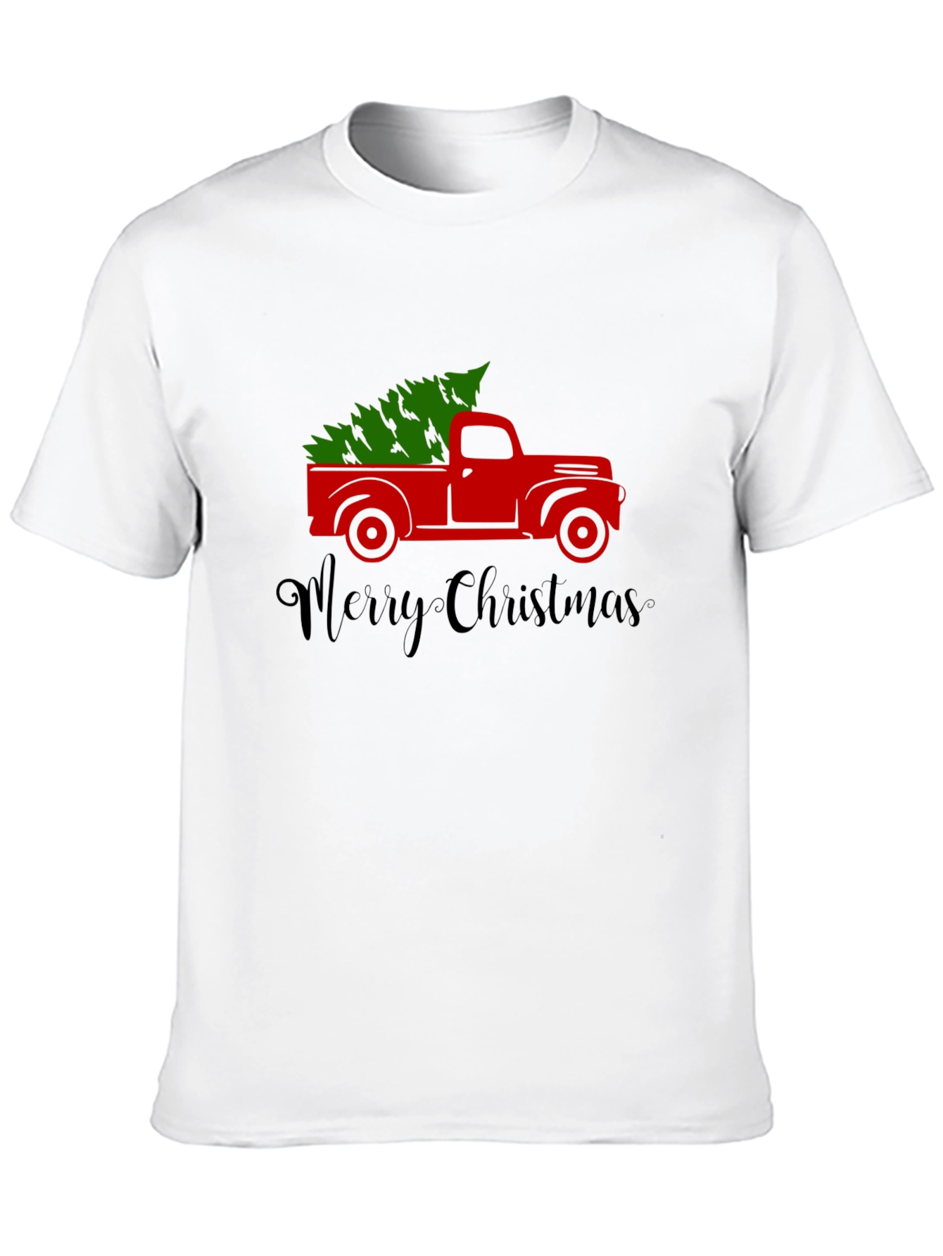 Christmas Truck T-Shirt: Holiday Tree Graphic Tee