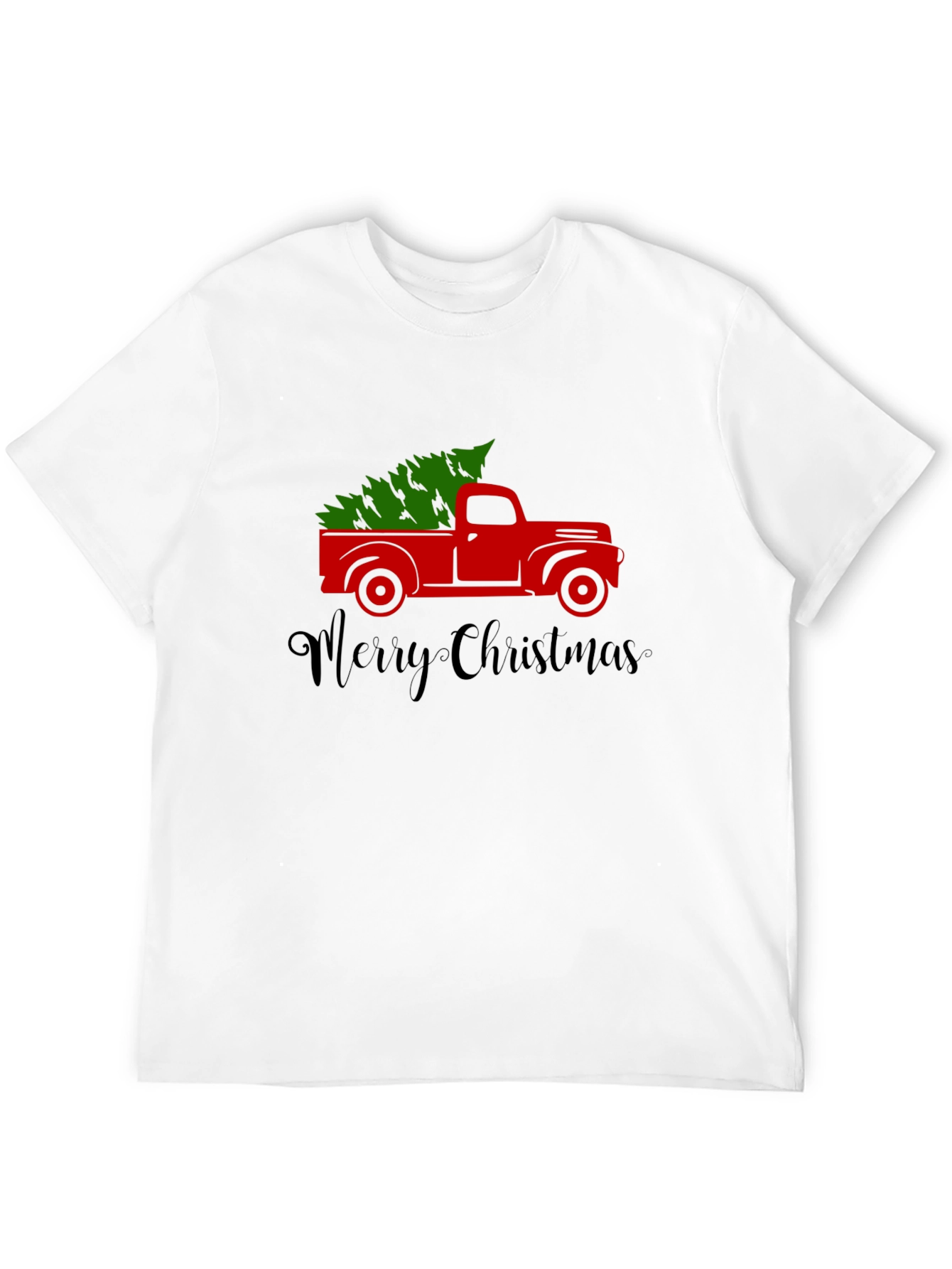 Christmas Truck T-Shirt: Holiday Tree Graphic Tee