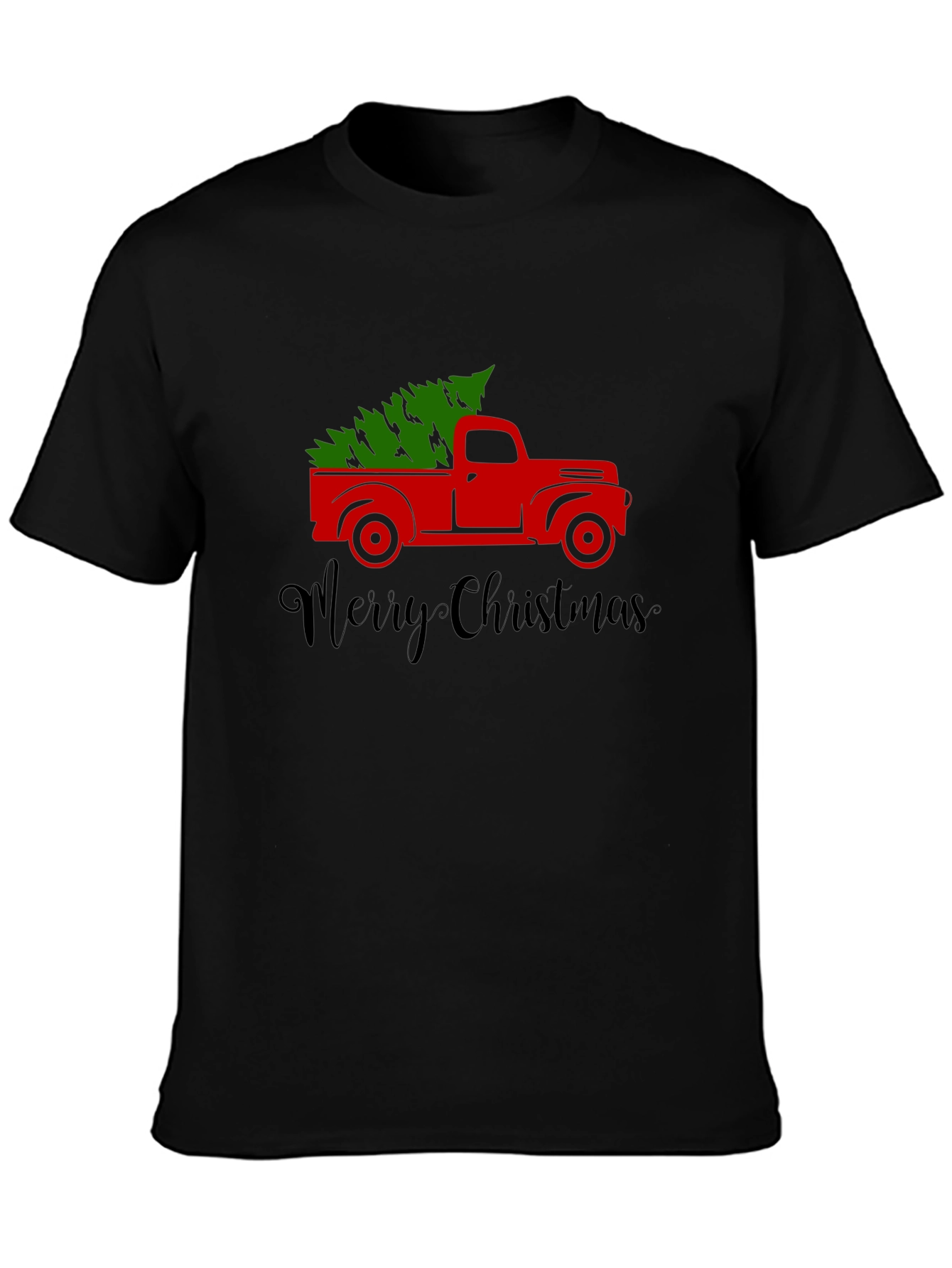 Christmas Truck T-Shirt: Holiday Tree Graphic Tee