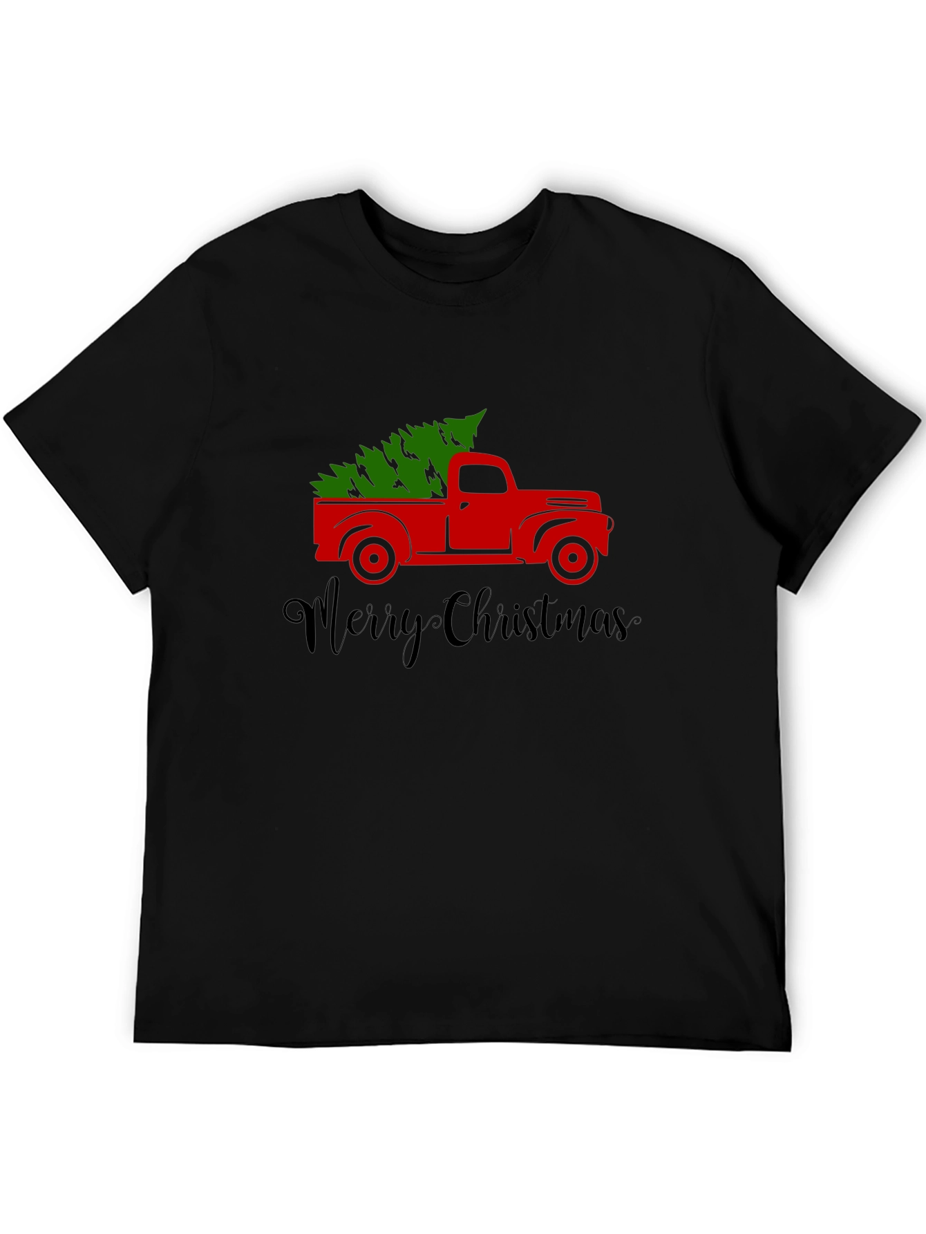 Christmas Truck T-Shirt: Holiday Tree Graphic Tee