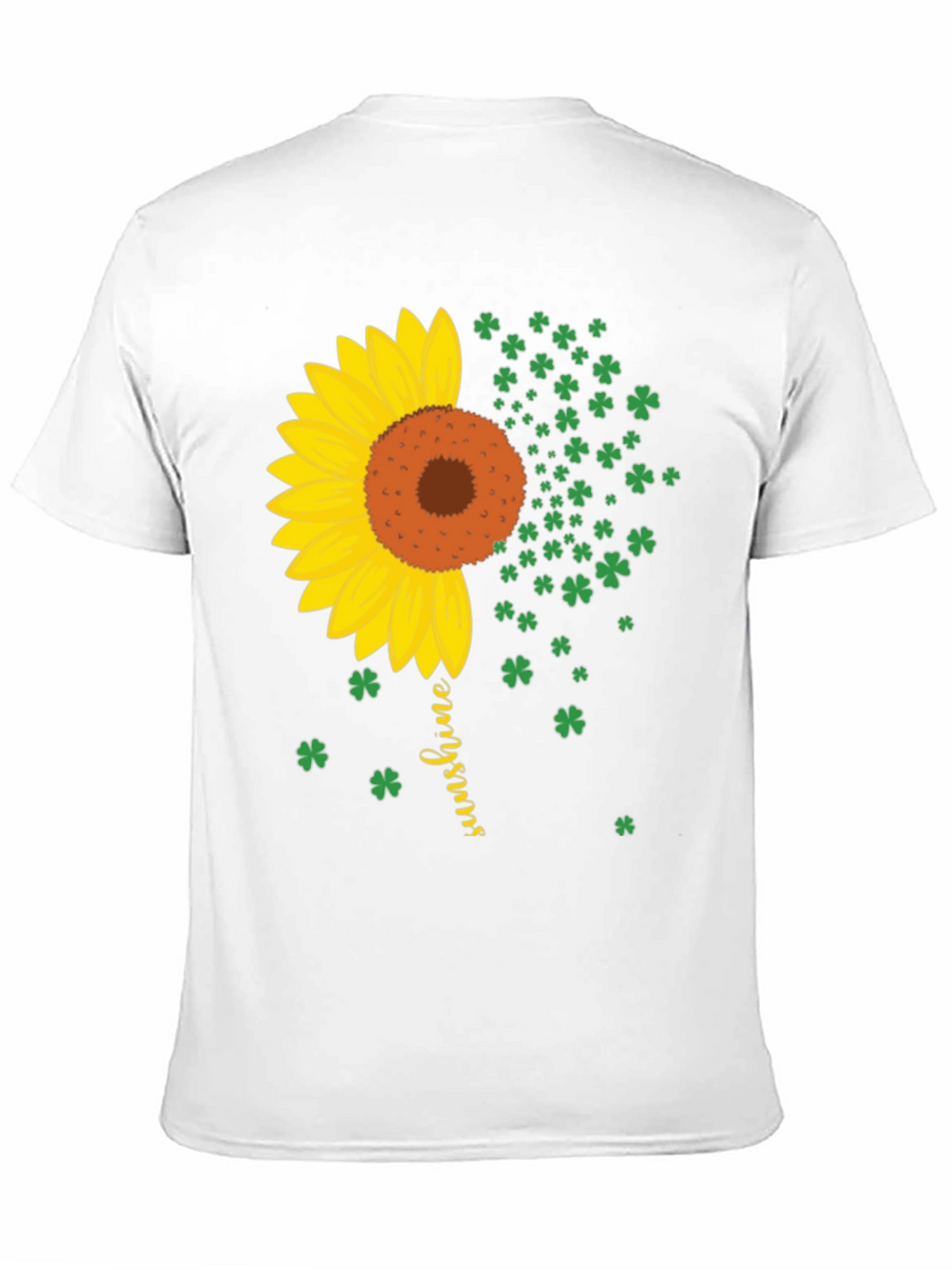 Sunflower Shamrock Graphic Tee - Lucky Sunshine Shirt