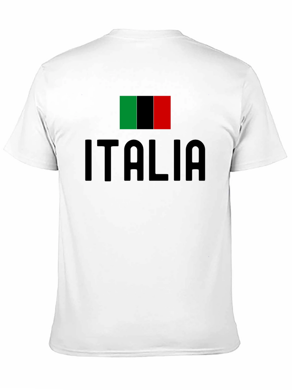 Italia Flag T-Shirt - Black Italian Pride Tee