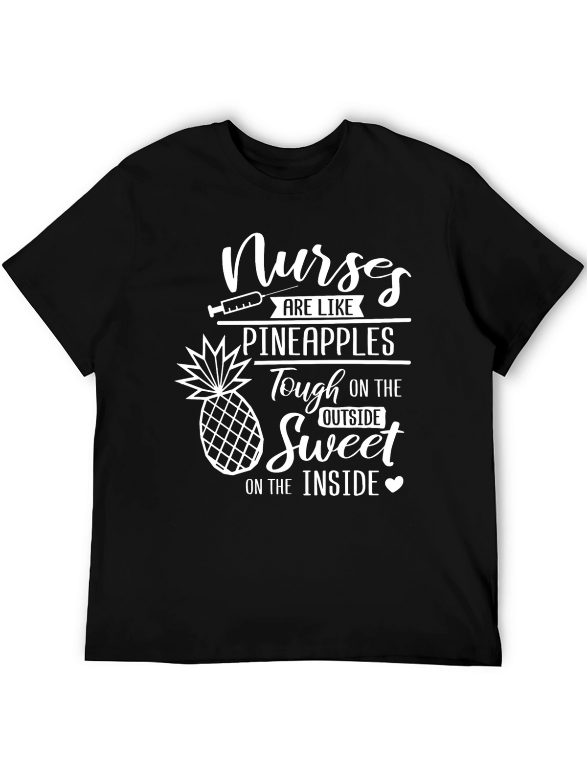 Nurses Pineapples Graphic T-Shirt