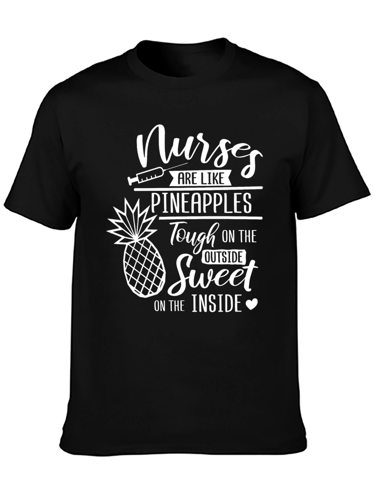 Nurses Pineapples Graphic T-Shirt