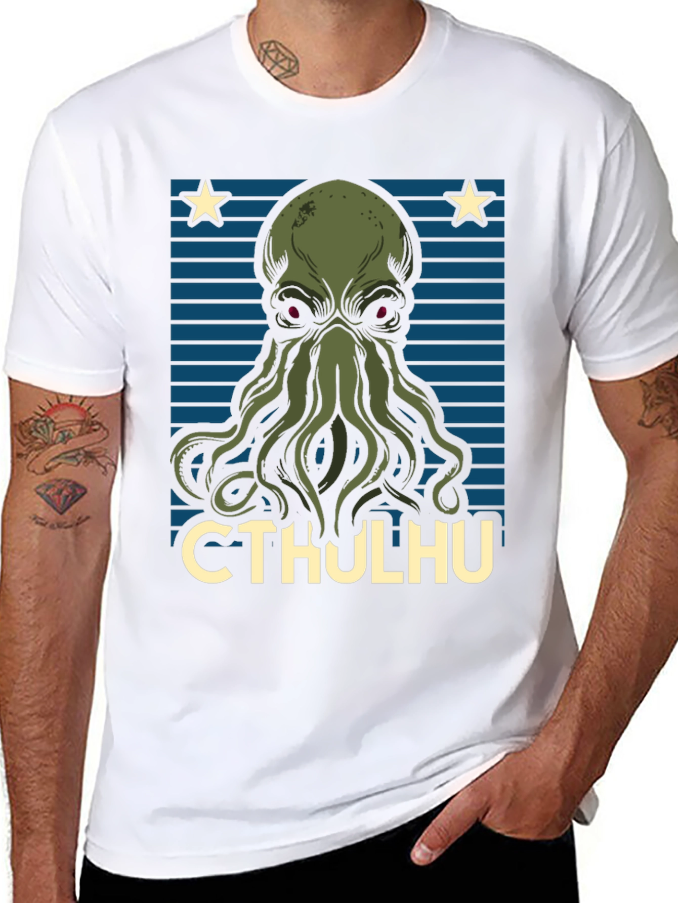 Cthulhu Graphic T-Shirt - Mens Black Tee
