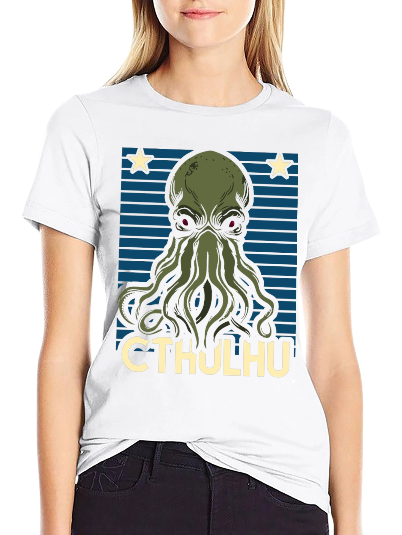 Cthulhu Graphic T-Shirt - Mens Black Tee