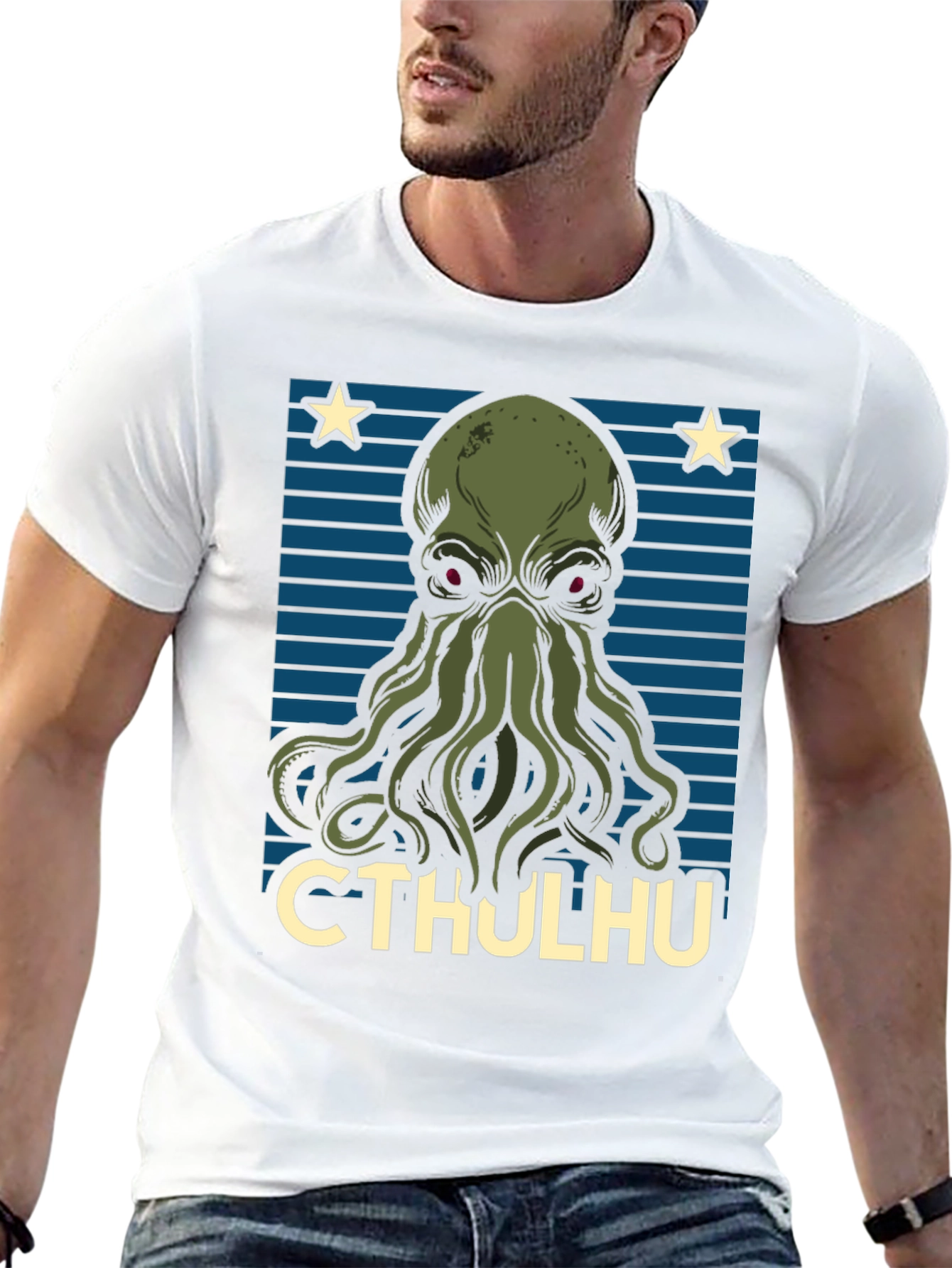 Cthulhu Graphic T-Shirt - Mens Black Tee